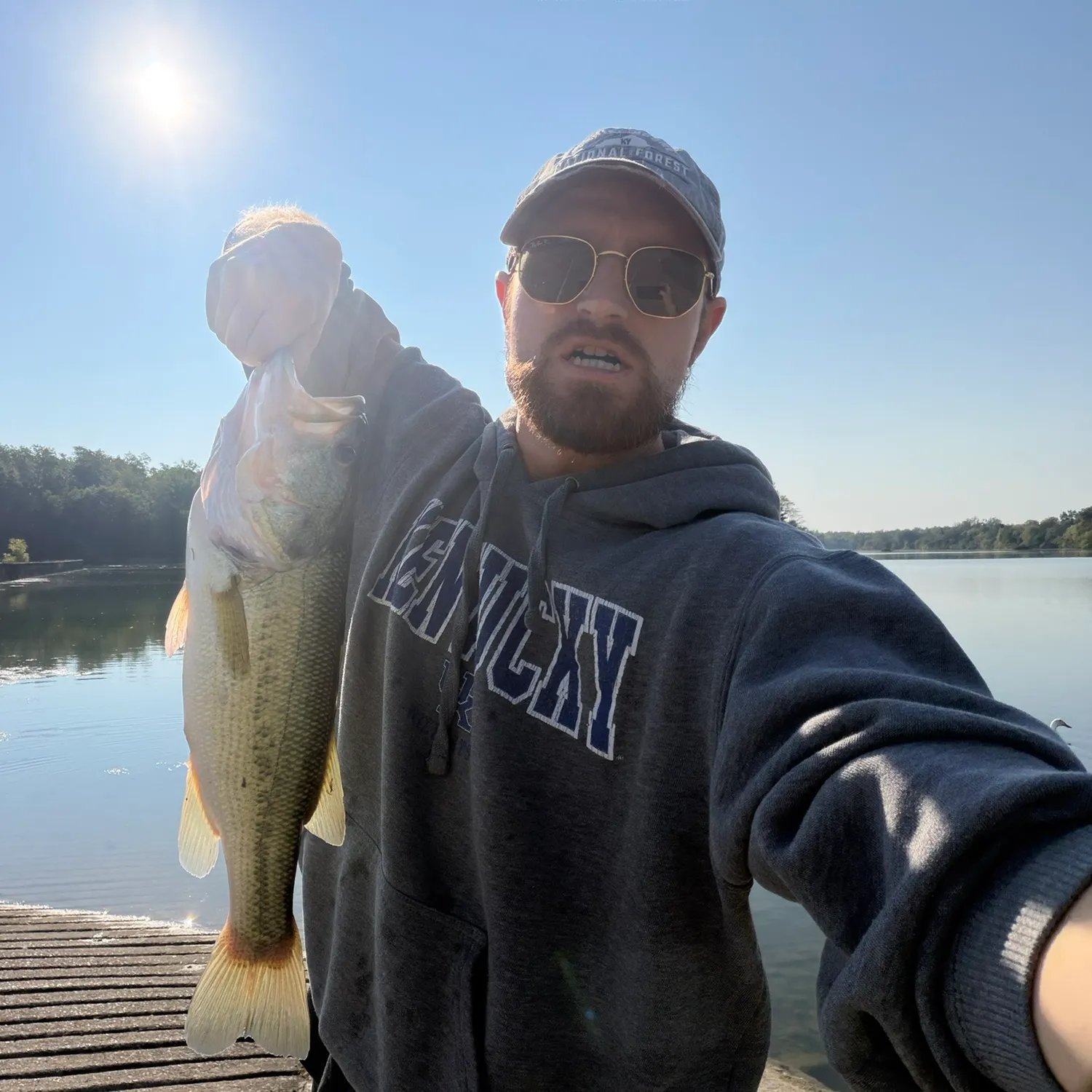 Largemouth bass caught on Fishbrain
