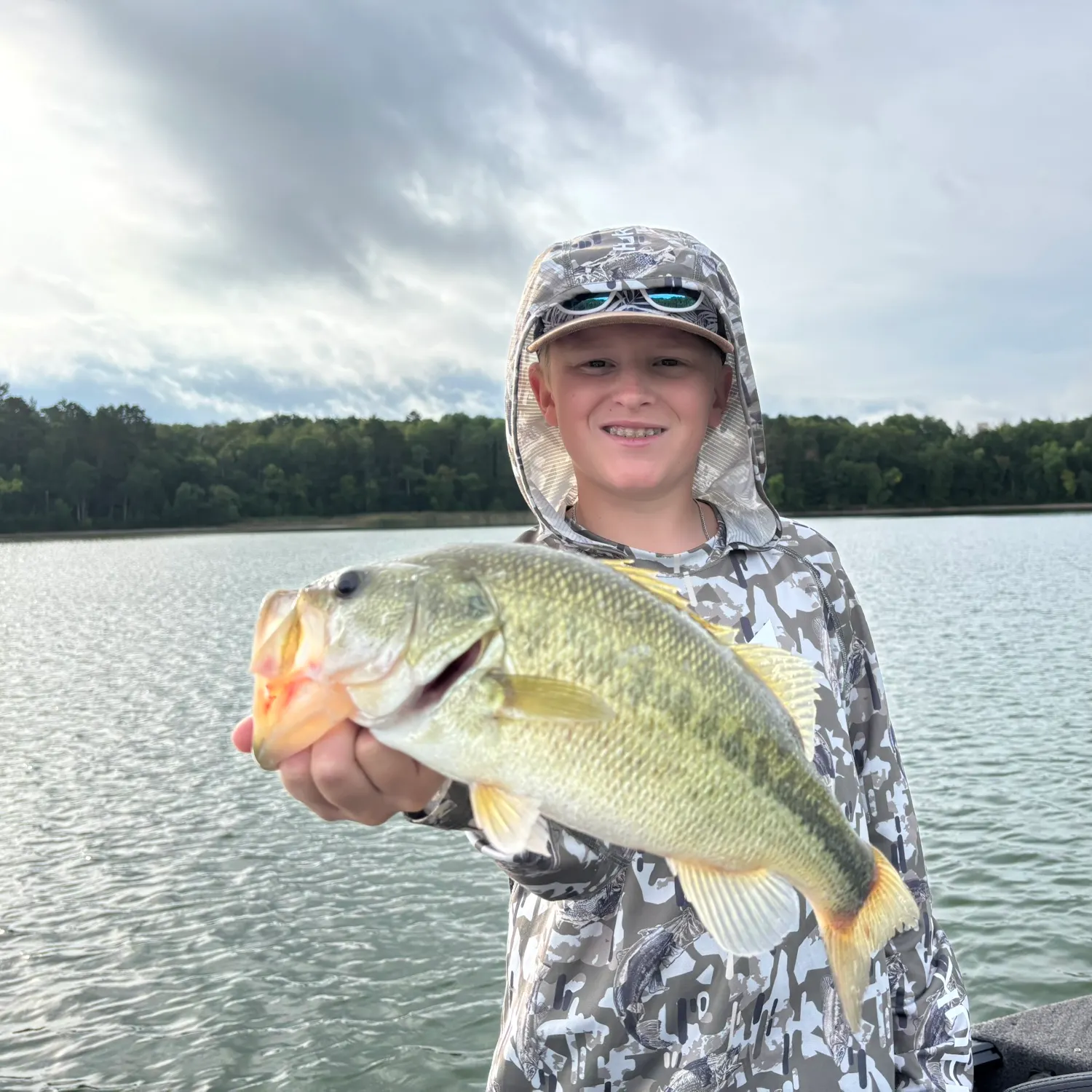 Largemouth bass caught on Fishbrain