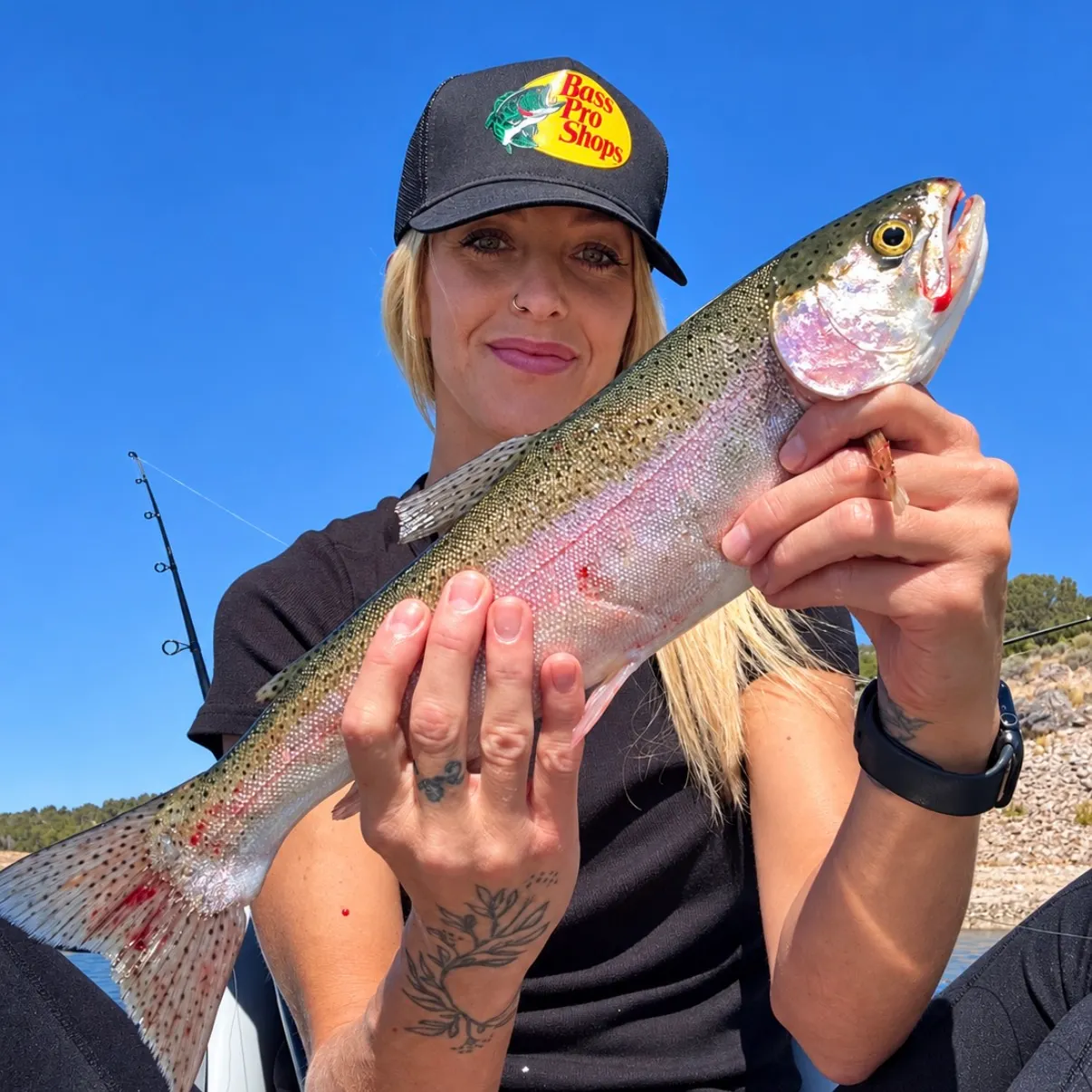 Rainbow trout caught on Fishbrain