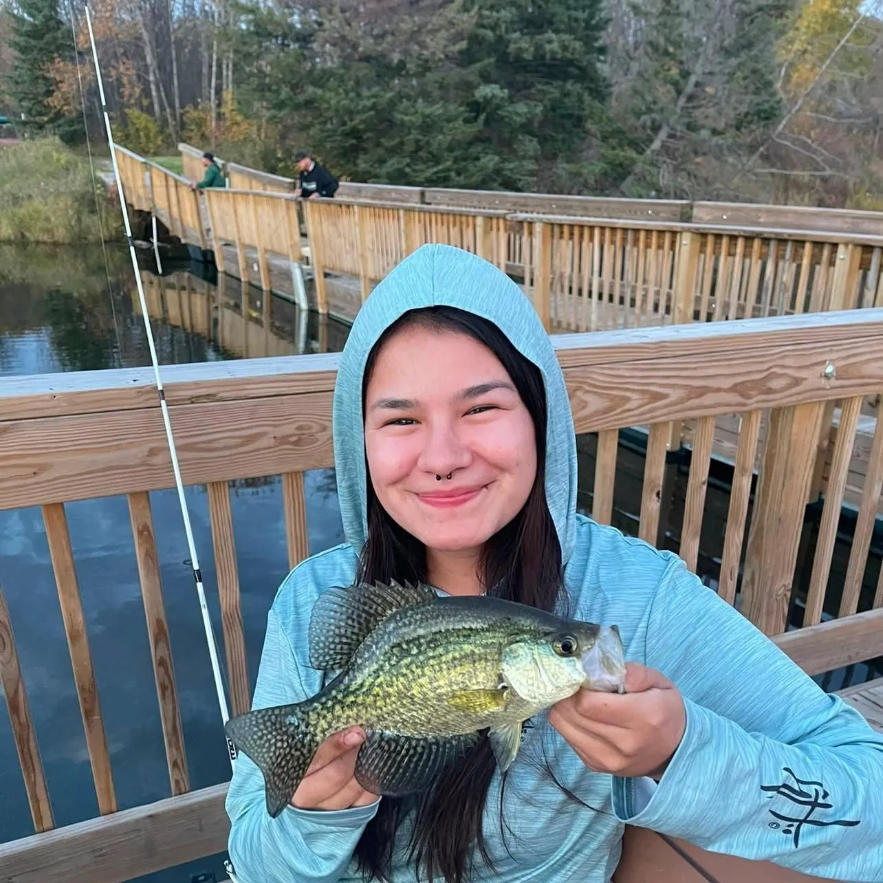 Black crappie caught on Fishbrain