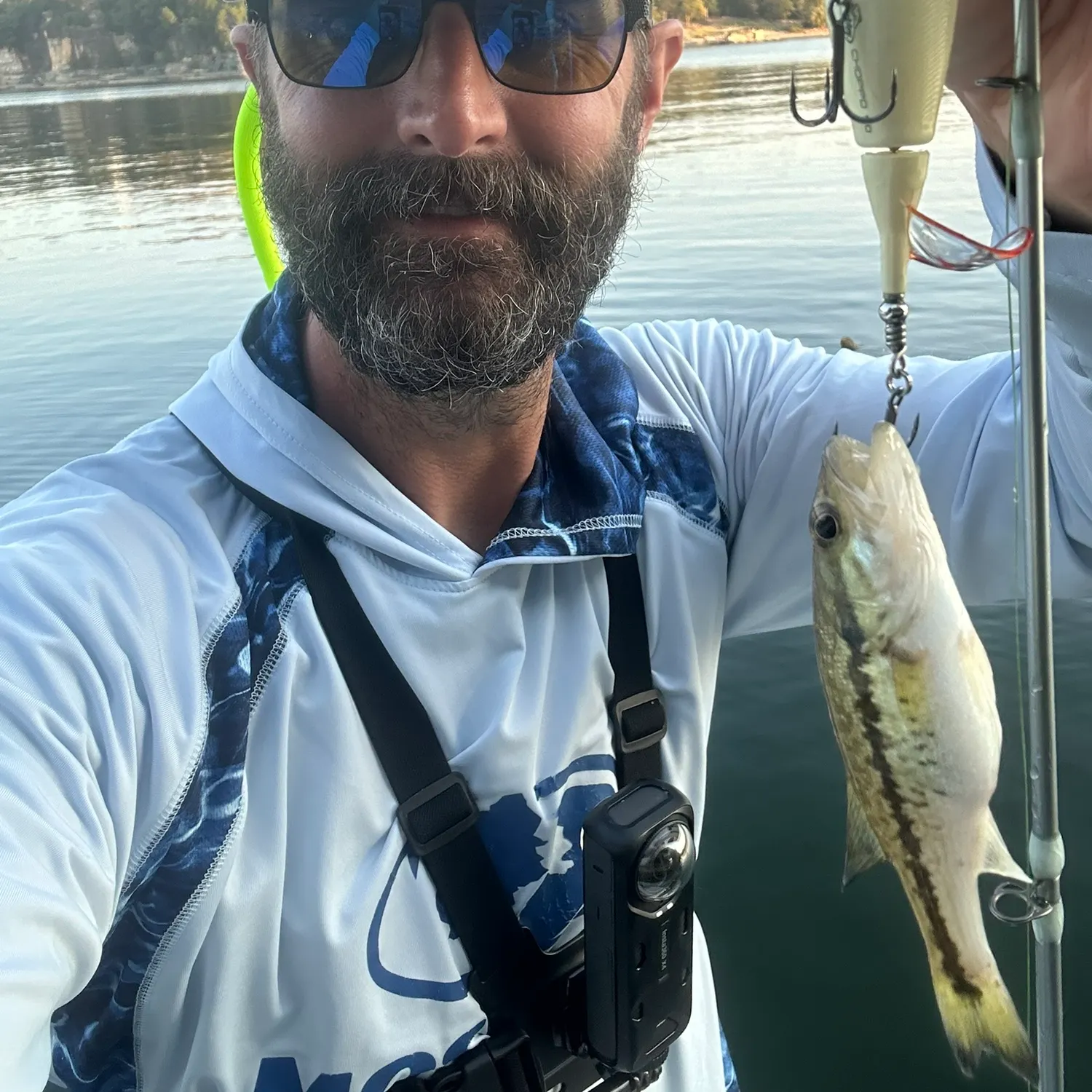 Spotted bass caught on Fishbrain