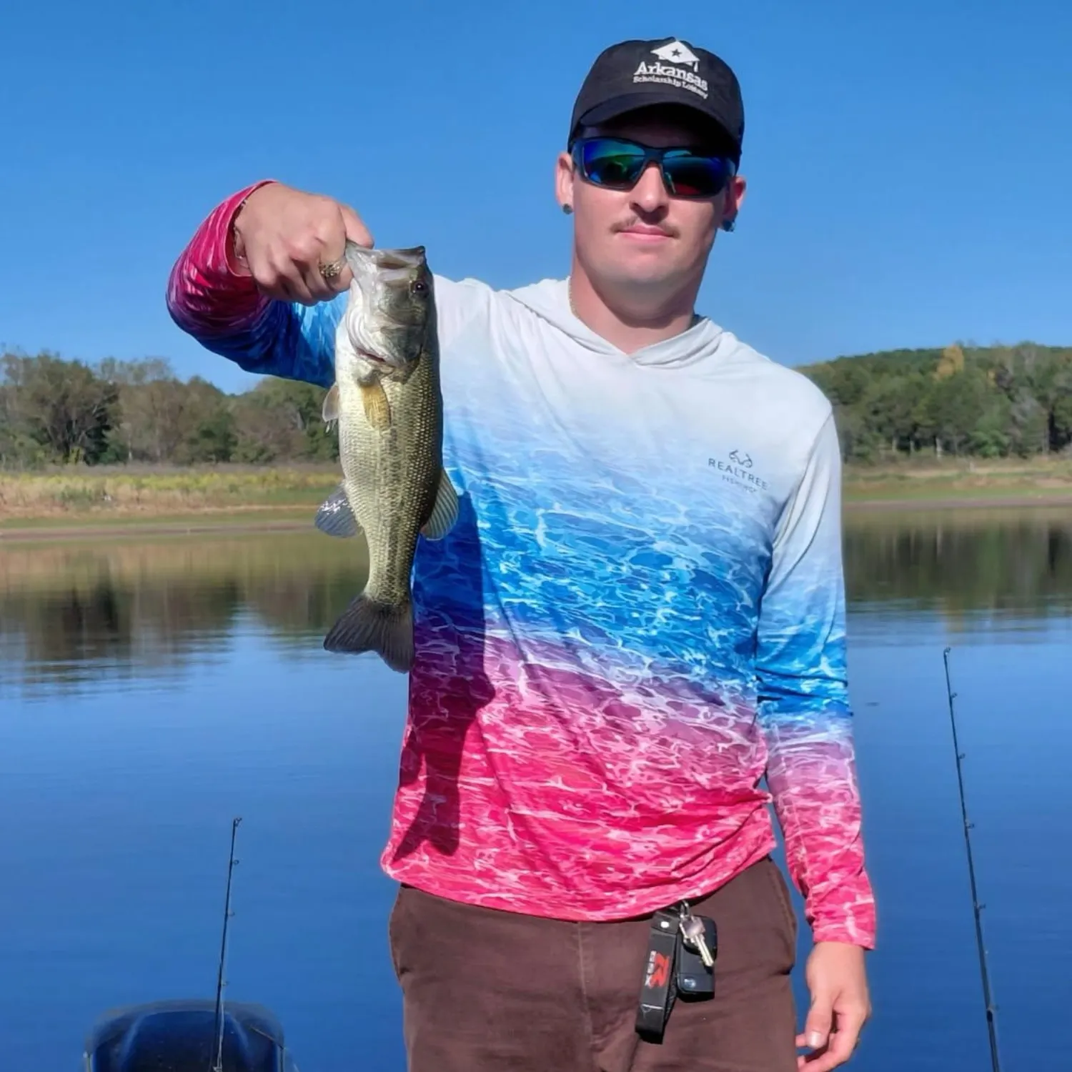 Largemouth bass caught on Fishbrain