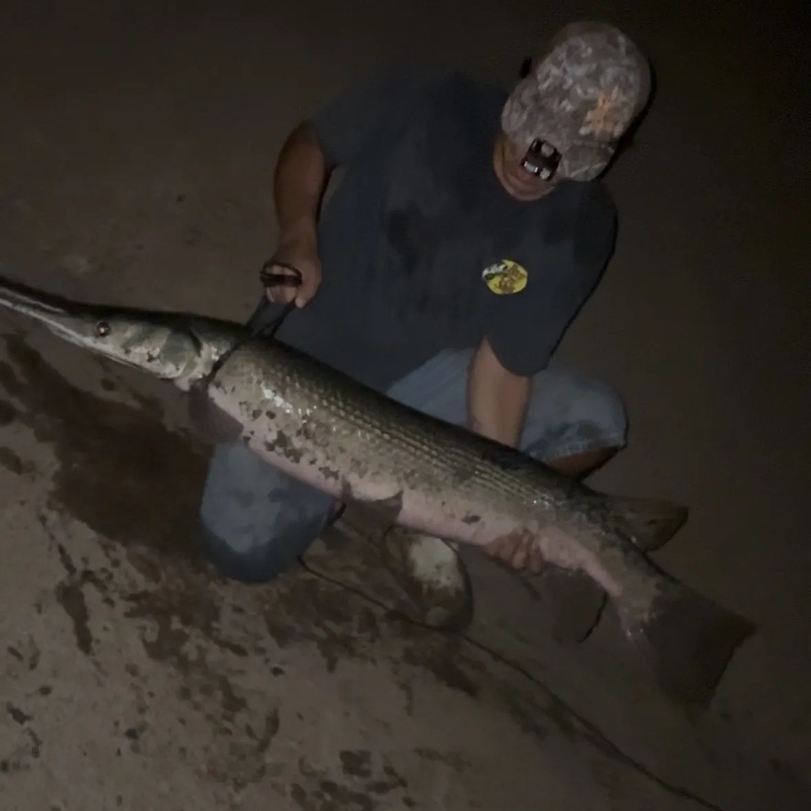 Alligator gar caught on Fishbrain
