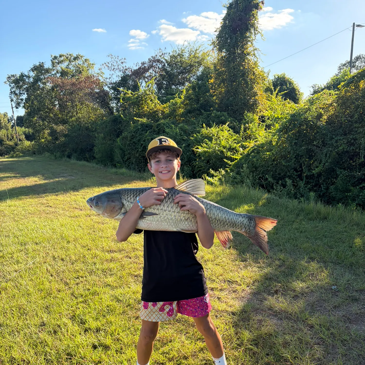 Grass carp caught on Fishbrain