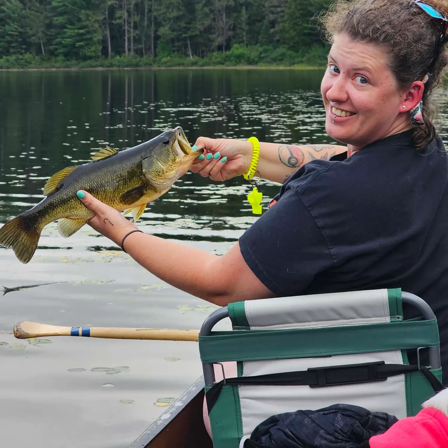 Largemouth bass caught on Fishbrain