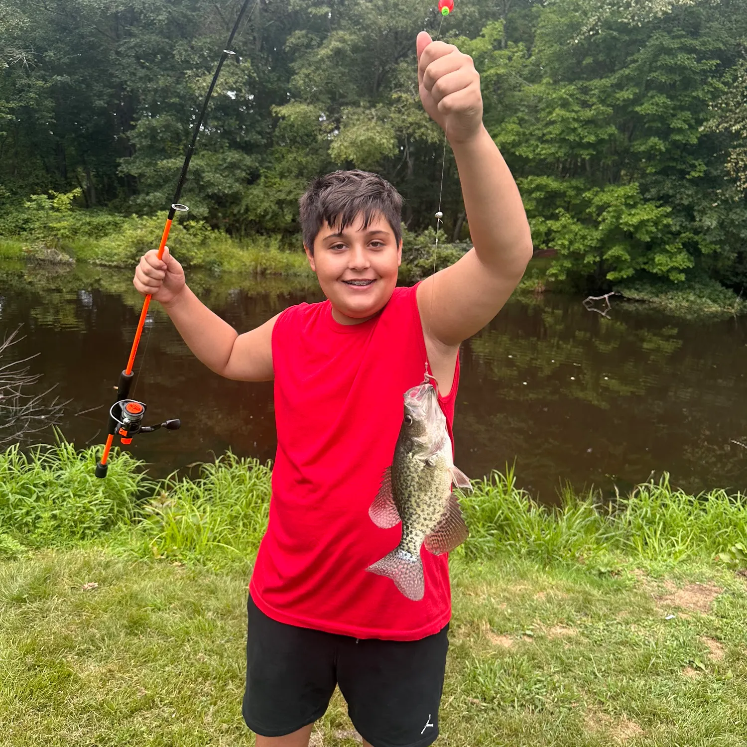Black crappie caught on Fishbrain