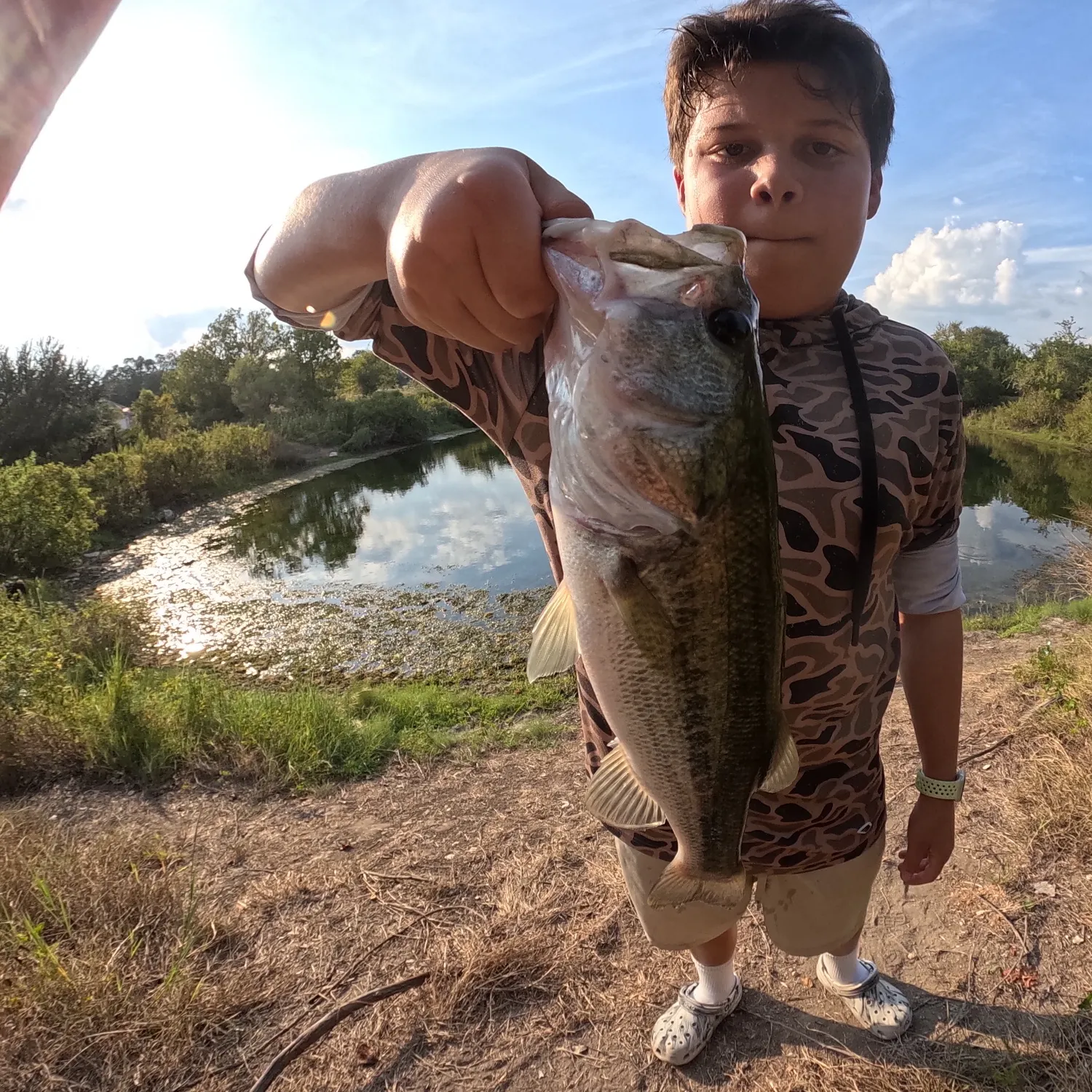 Largemouth bass caught on Fishbrain