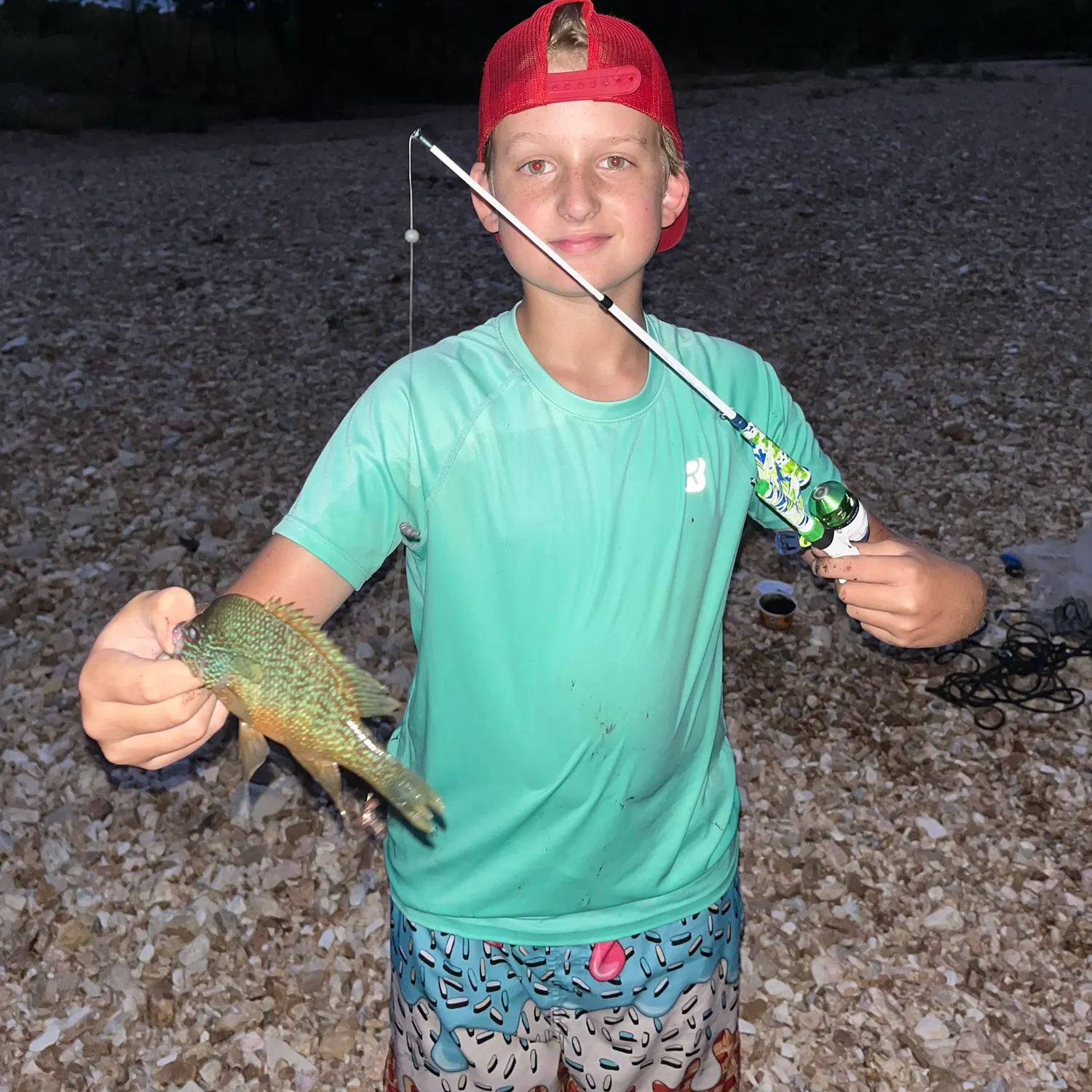 Pumpkinseed caught on Fishbrain