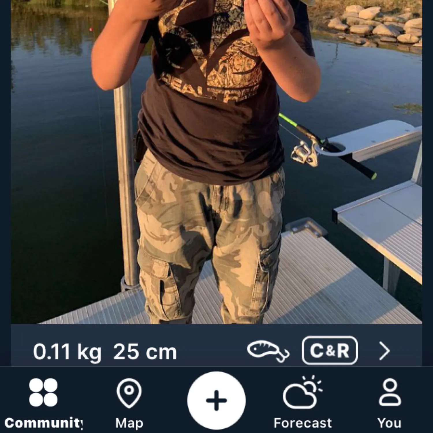 recently logged catches