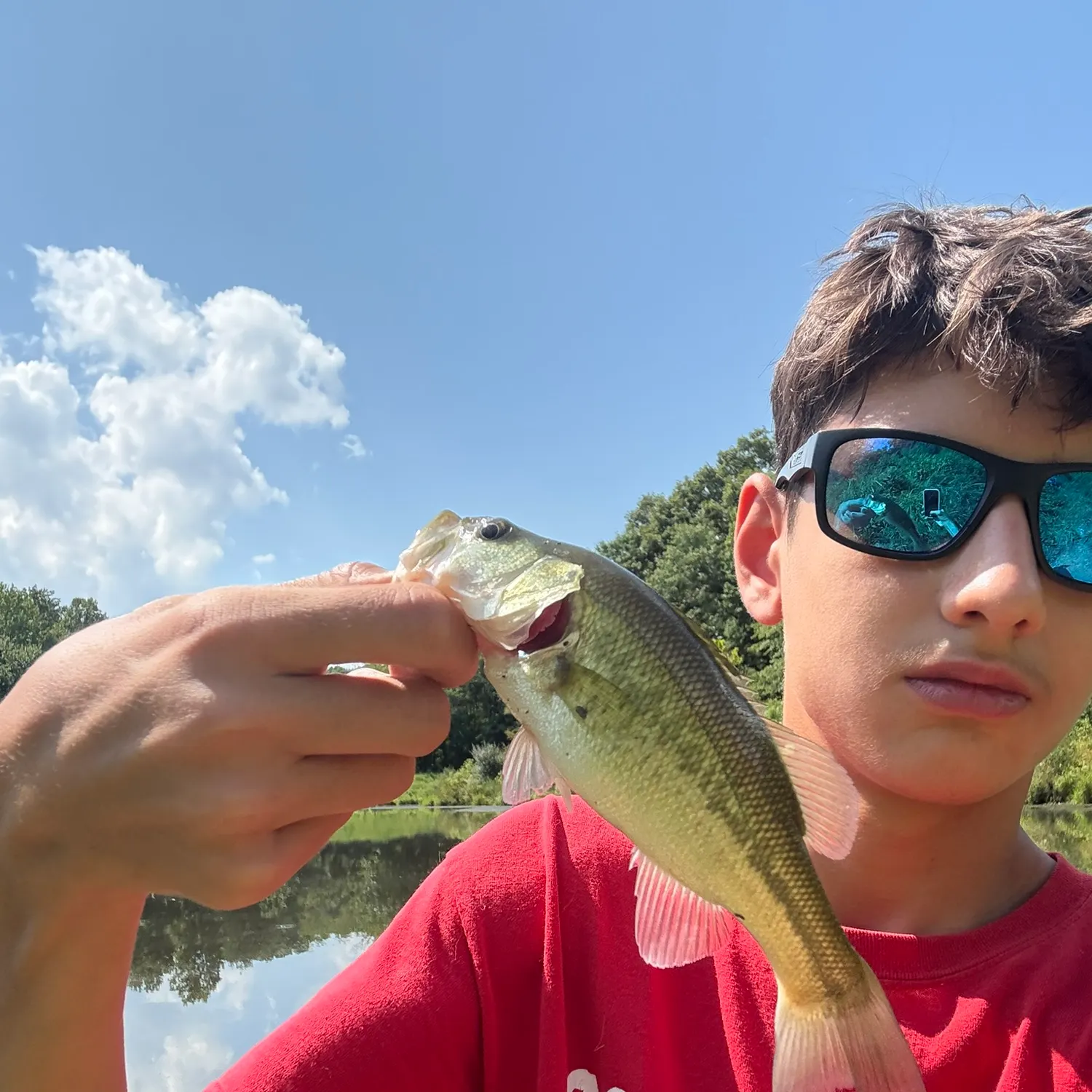 Largemouth bass caught on Fishbrain