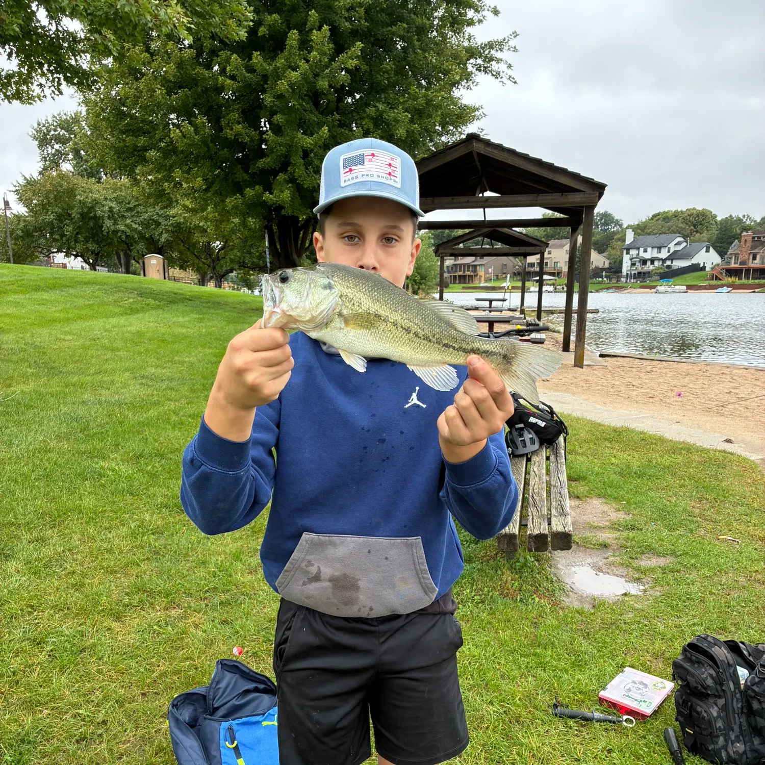 Largemouth bass caught on Fishbrain