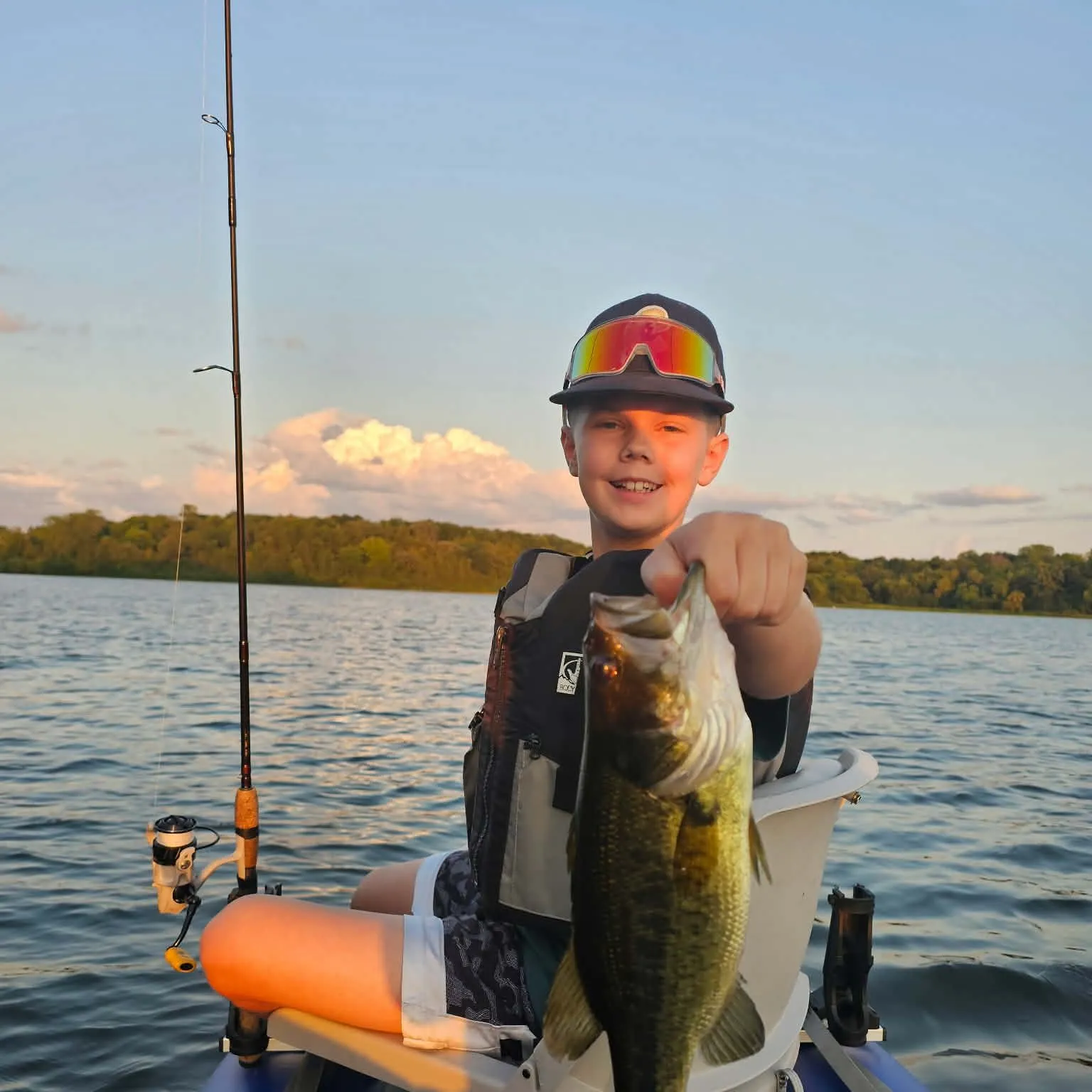 Largemouth bass caught on Fishbrain