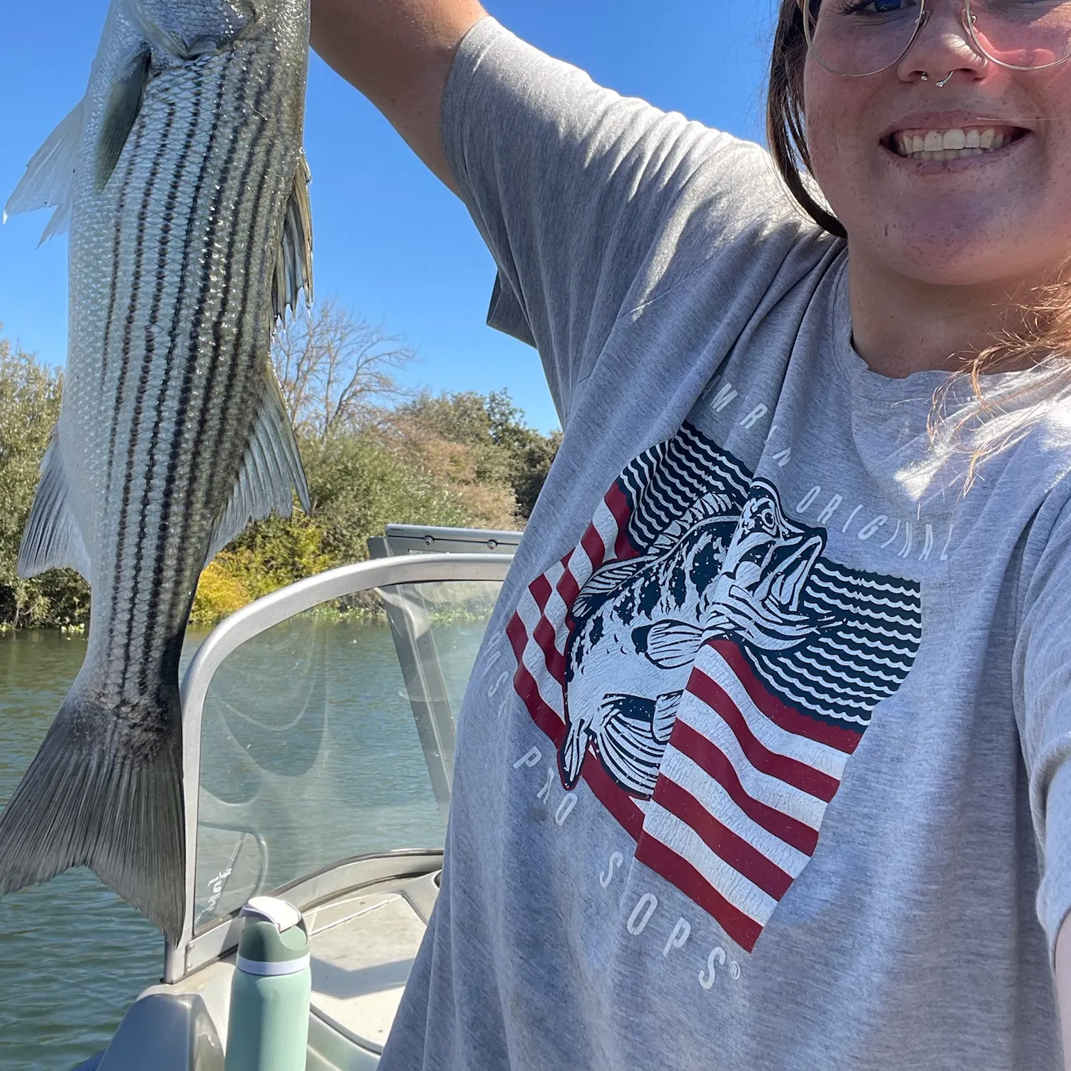 Striped bass caught on Fishbrain