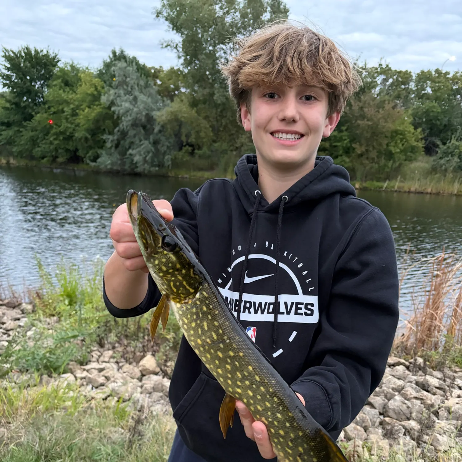 Northern pike caught on Fishbrain