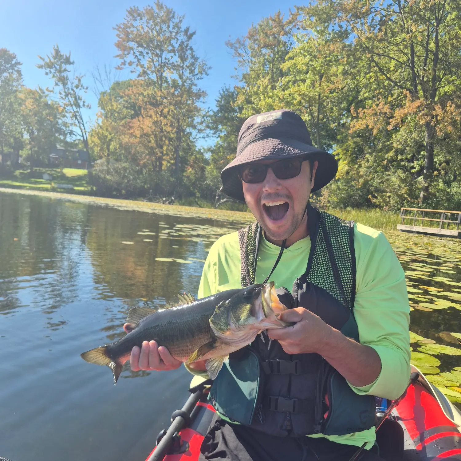 Largemouth bass caught on Fishbrain