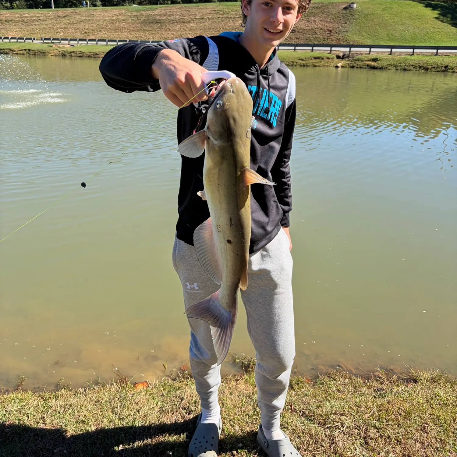 Channel catfish caught on Fishbrain