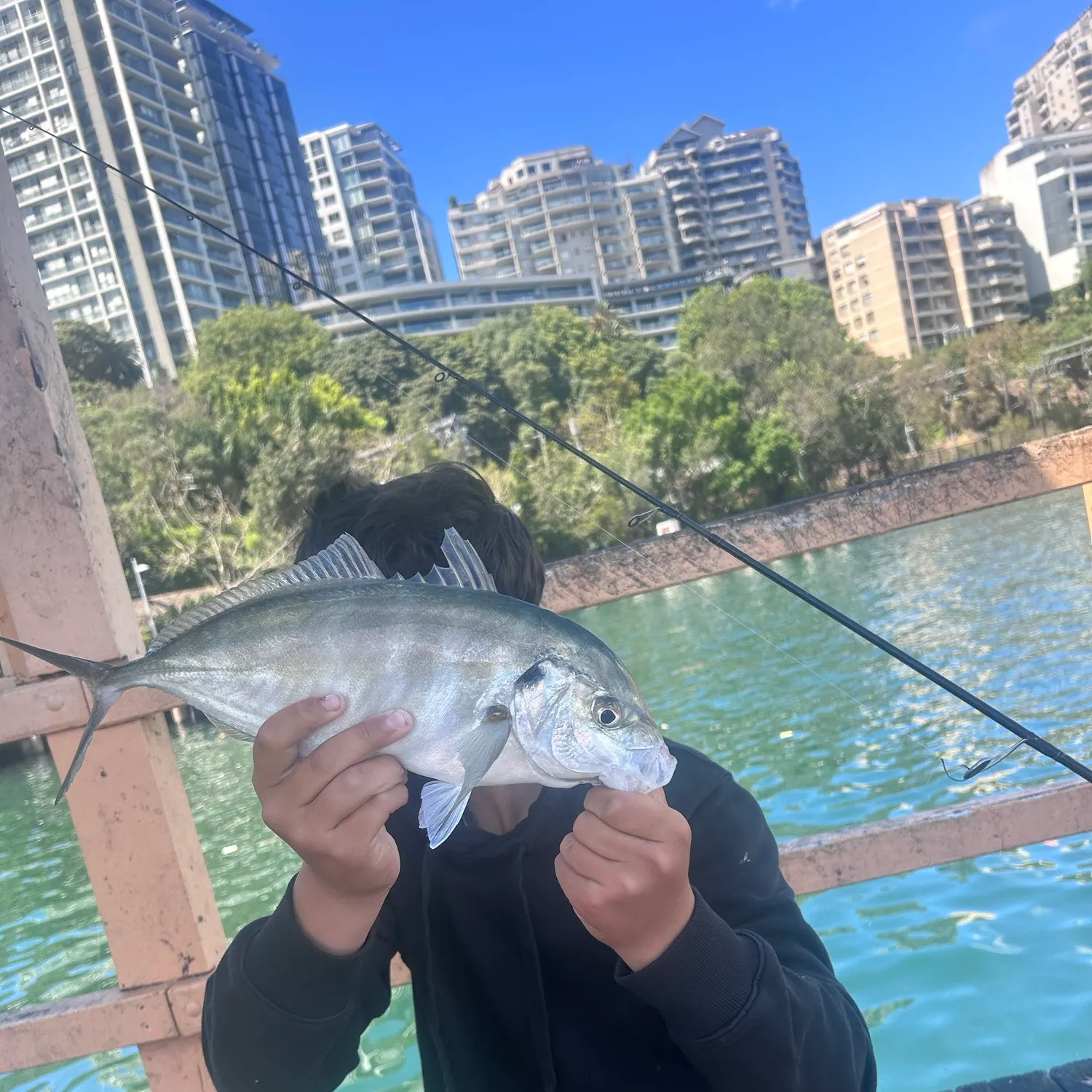 White trevally caught on Fishbrain