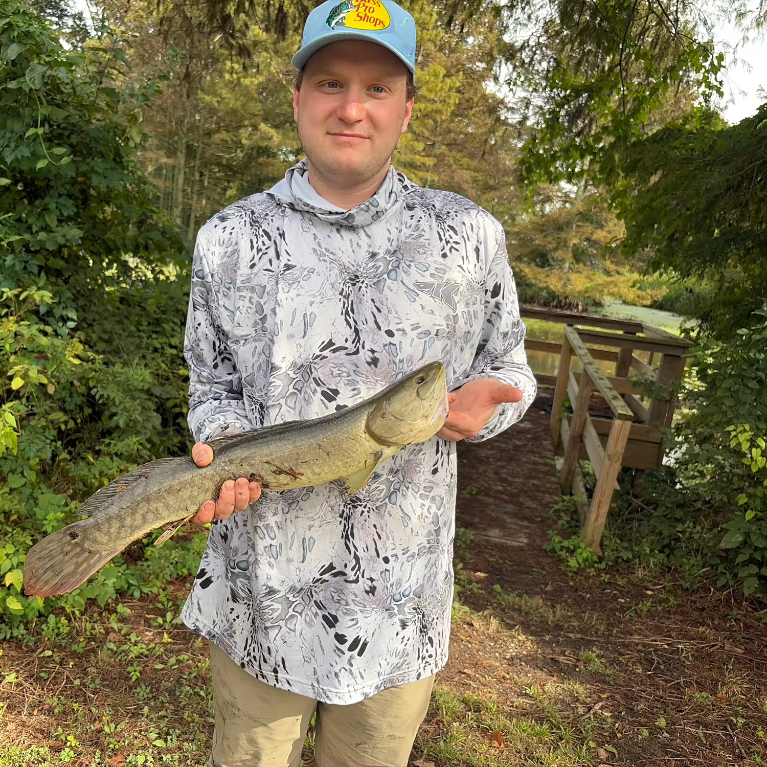 Eyetail bowfin caught on Fishbrain