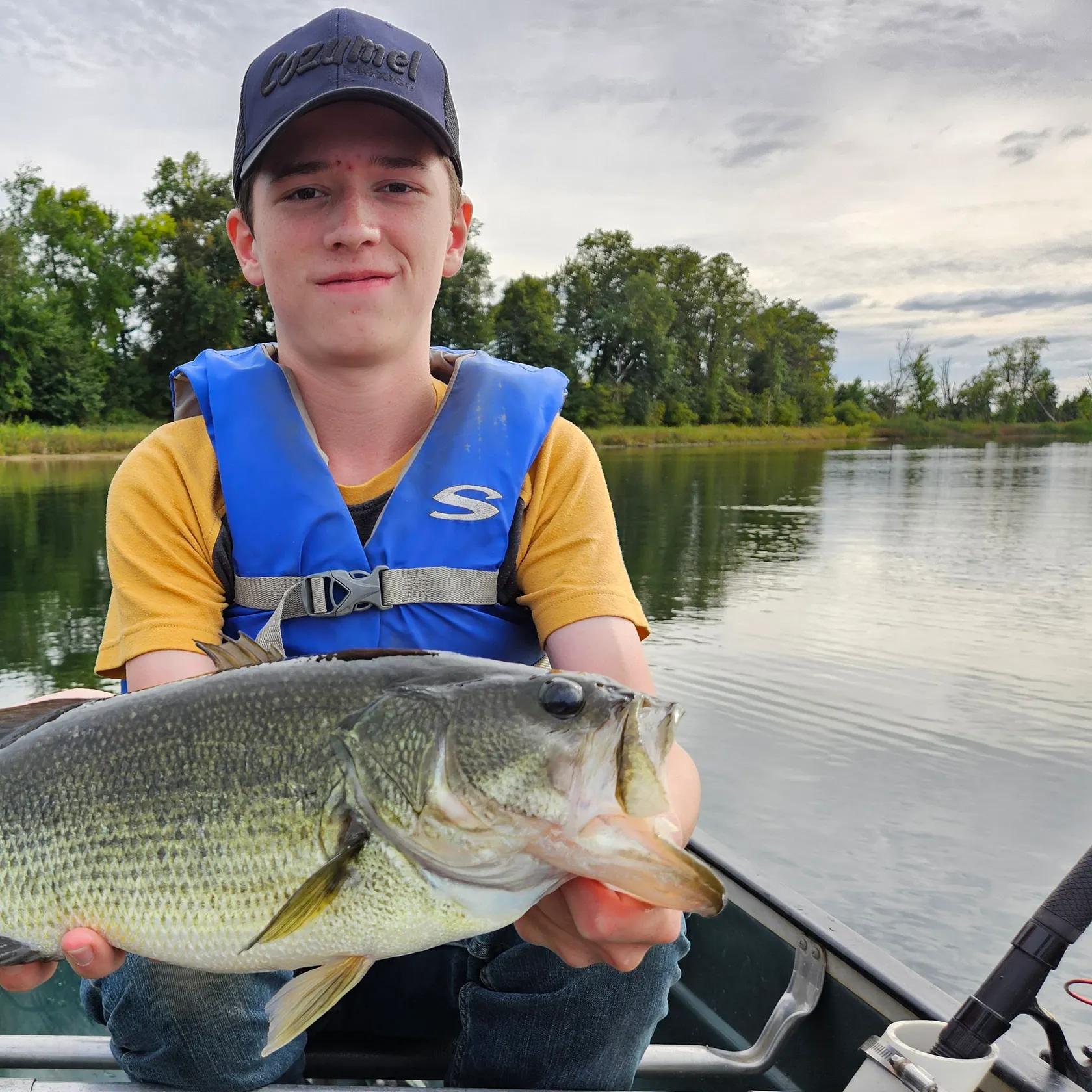 Largemouth bass caught on Fishbrain