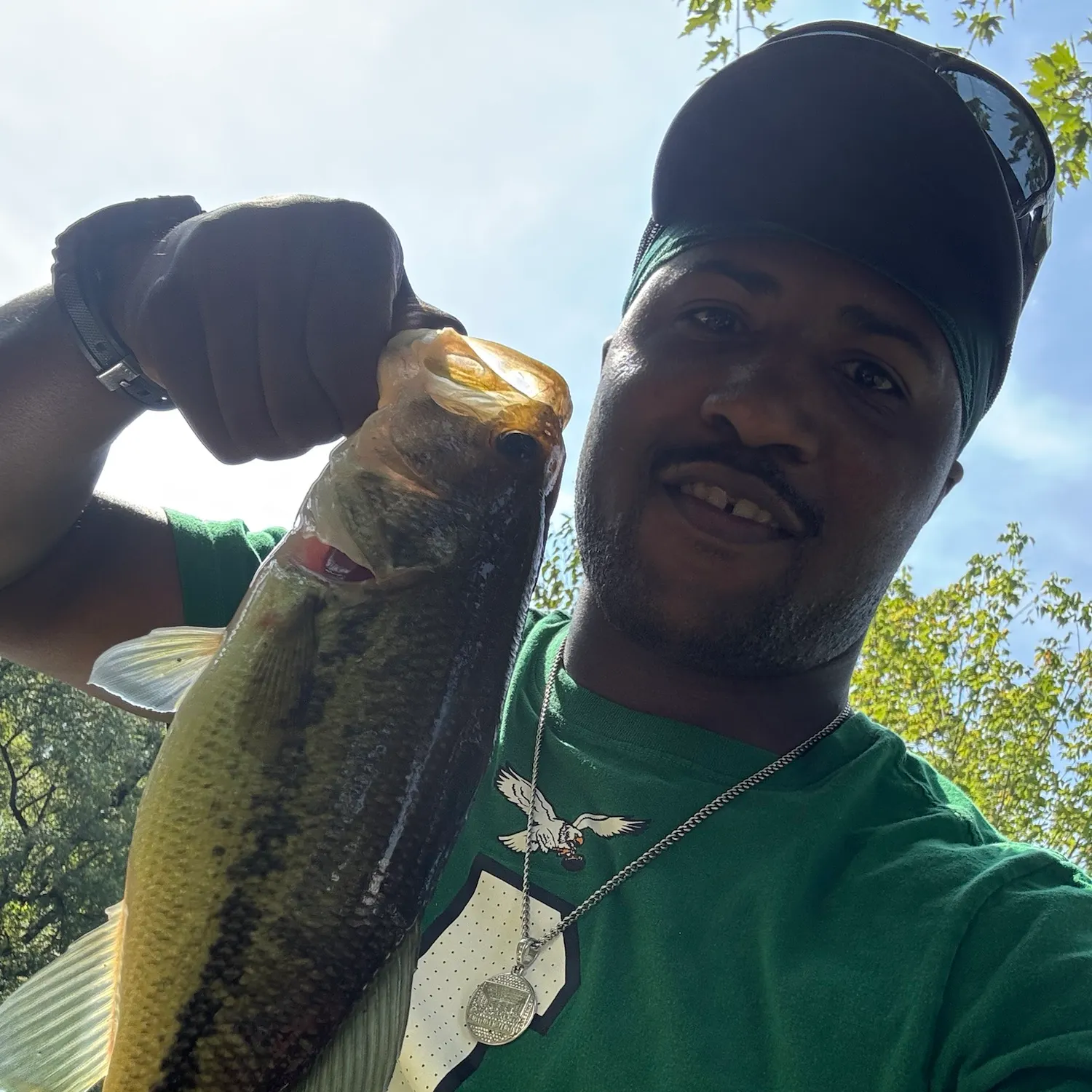 Largemouth bass caught on Fishbrain