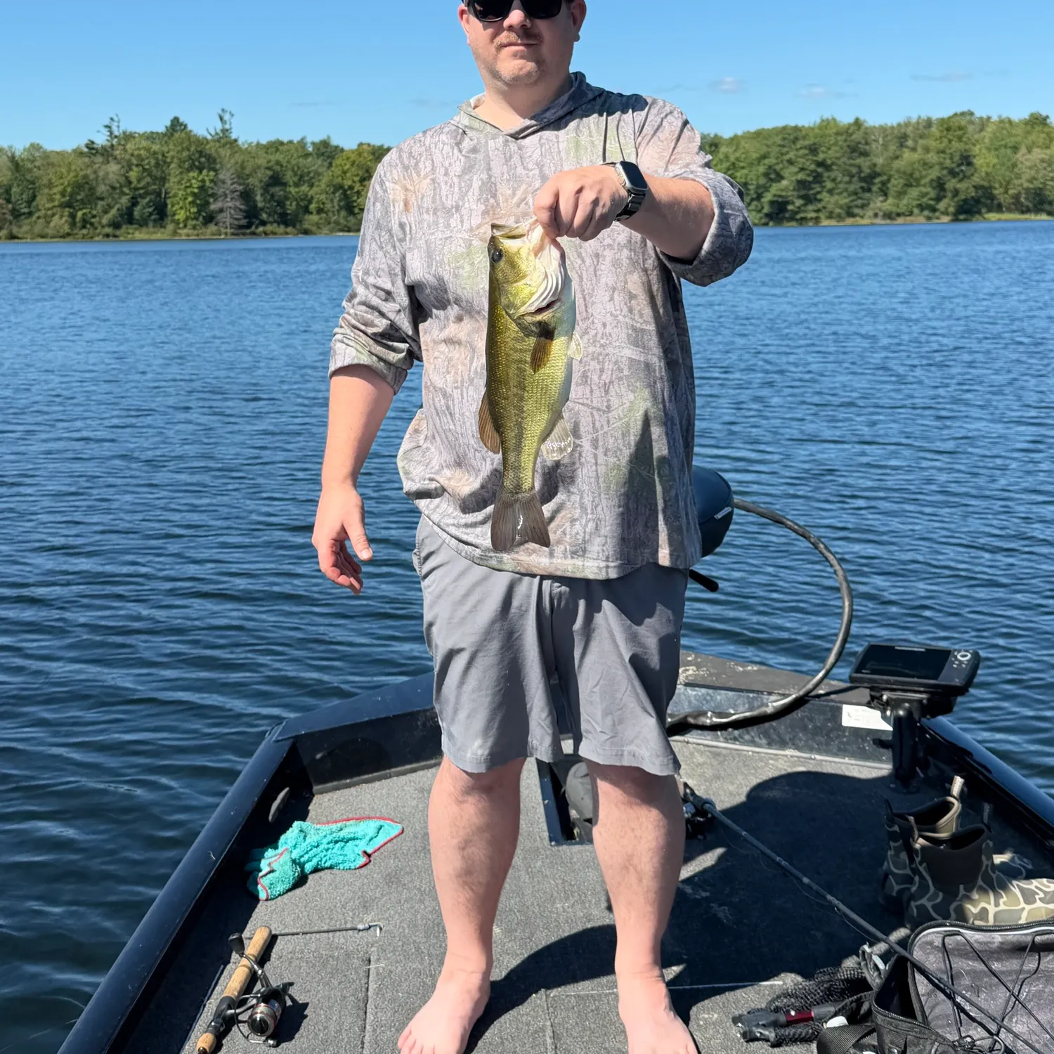 Largemouth bass caught on Fishbrain