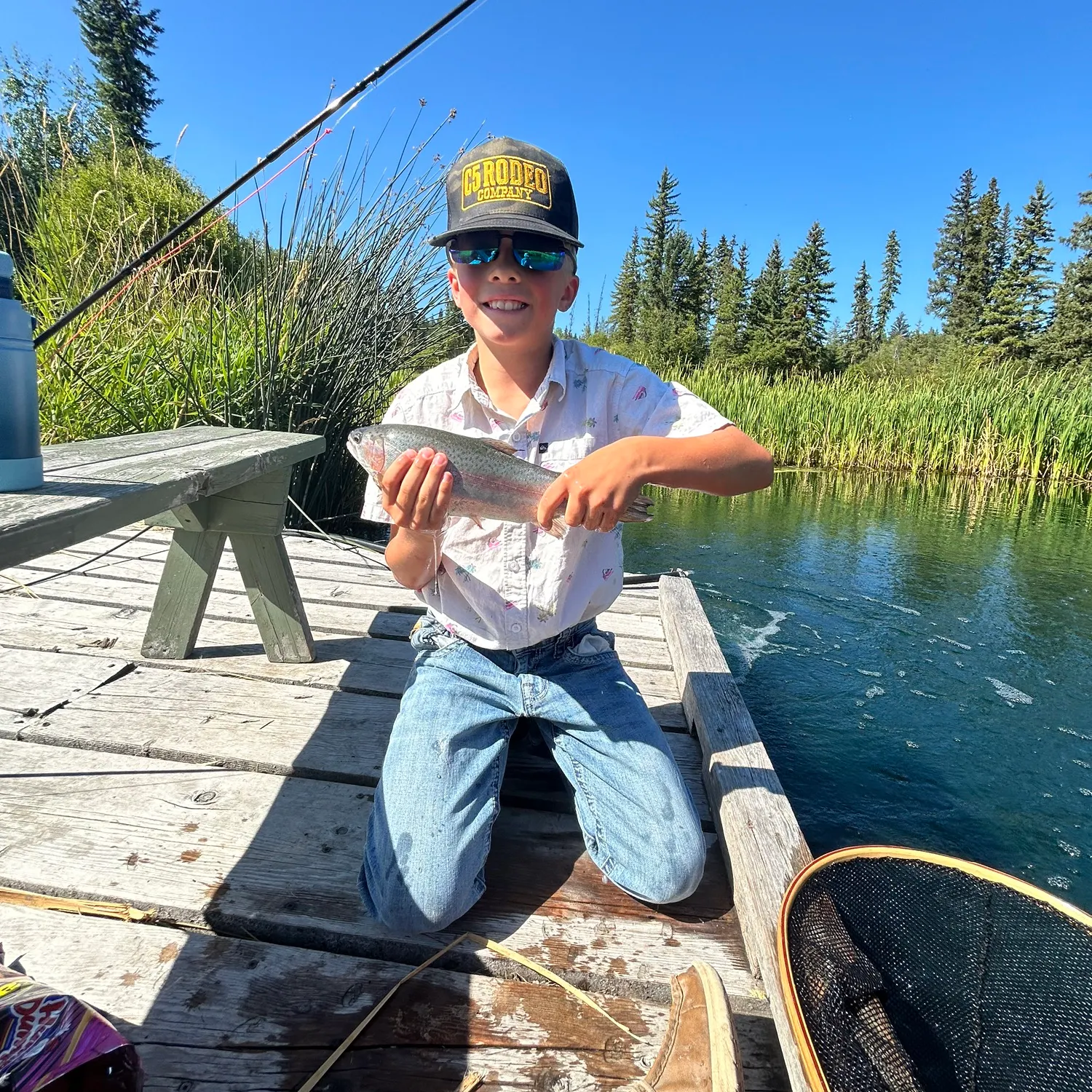 Rainbow trout caught on Fishbrain