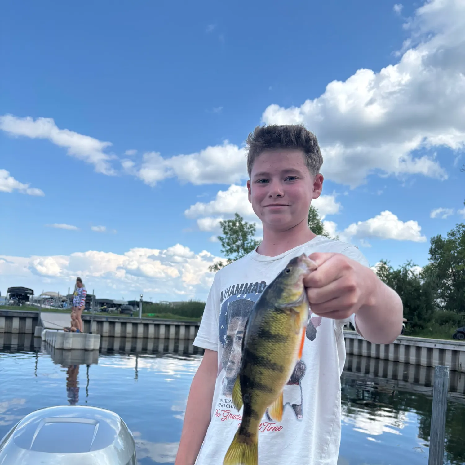 Yellow perch caught on Fishbrain