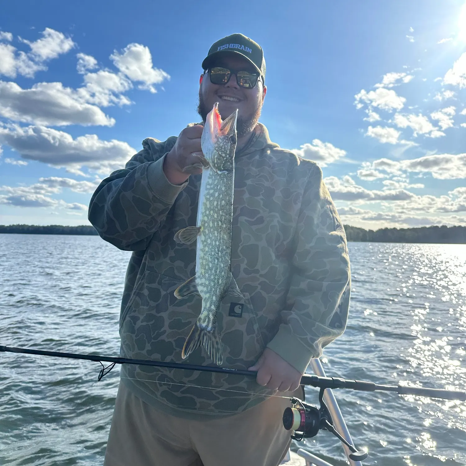 Northern pike caught on Fishbrain