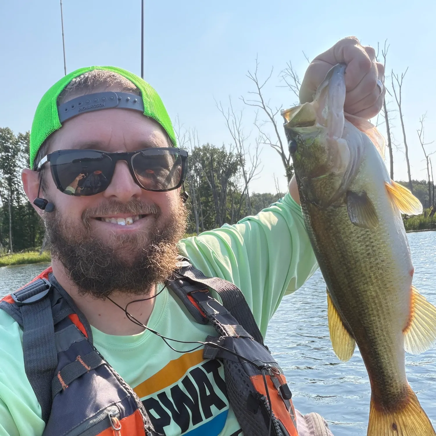 Largemouth bass caught on Fishbrain