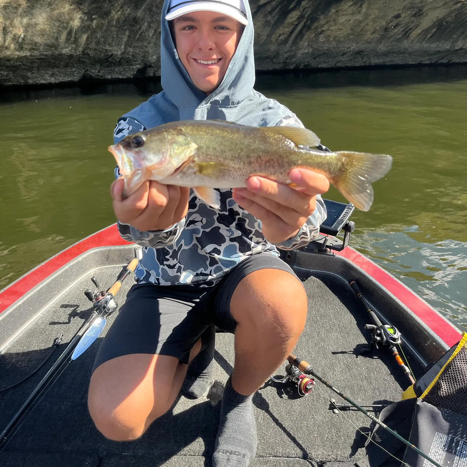 Largemouth bass caught on Fishbrain
