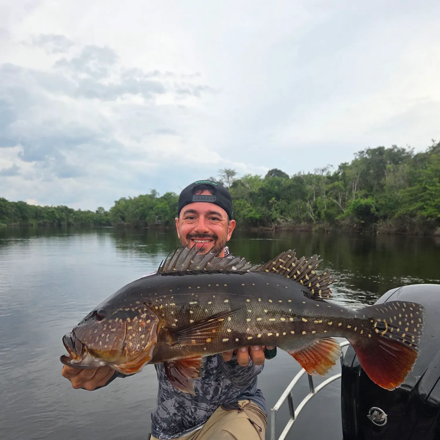 Butterfly peacock bass caught on Fishbrain