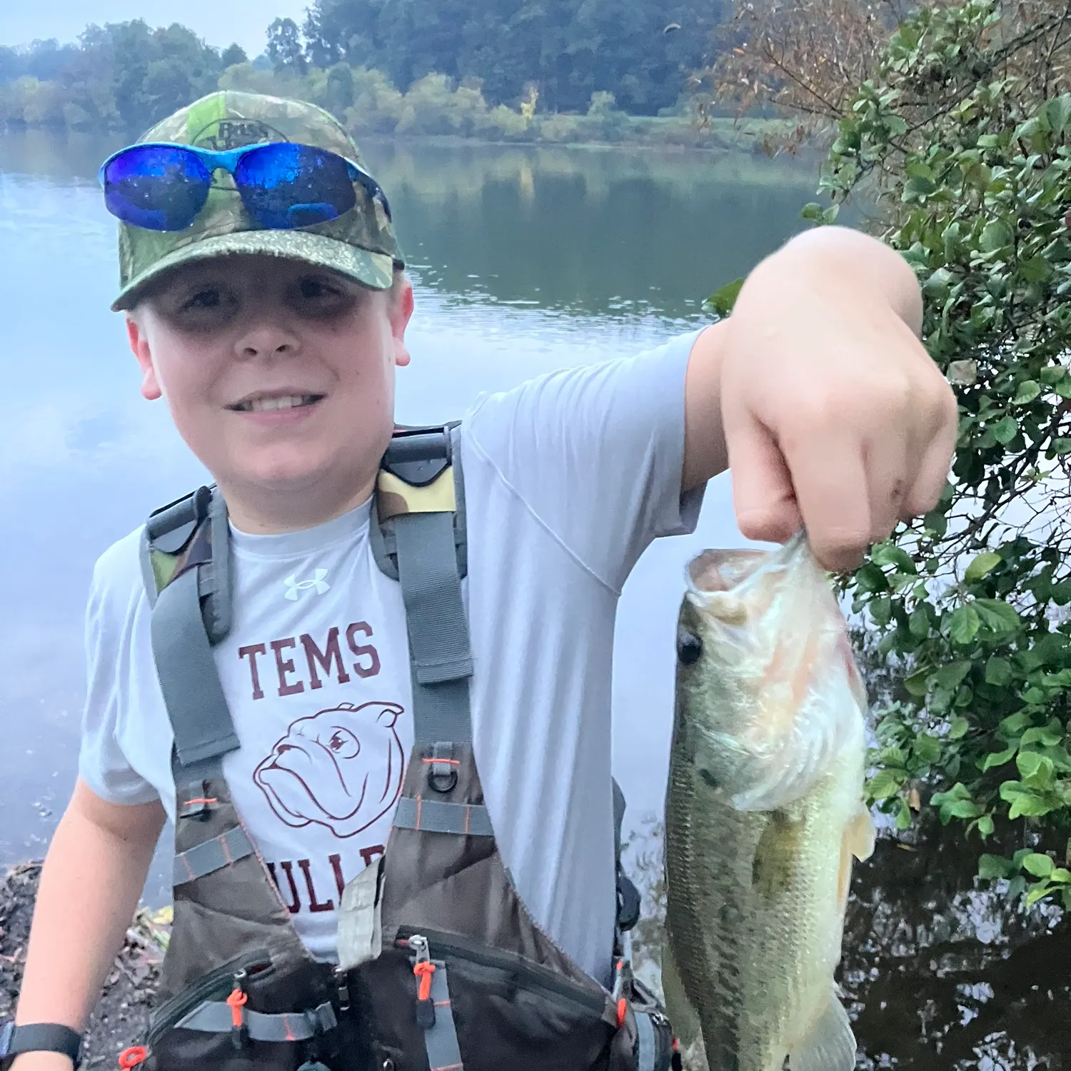 Largemouth bass caught on Fishbrain