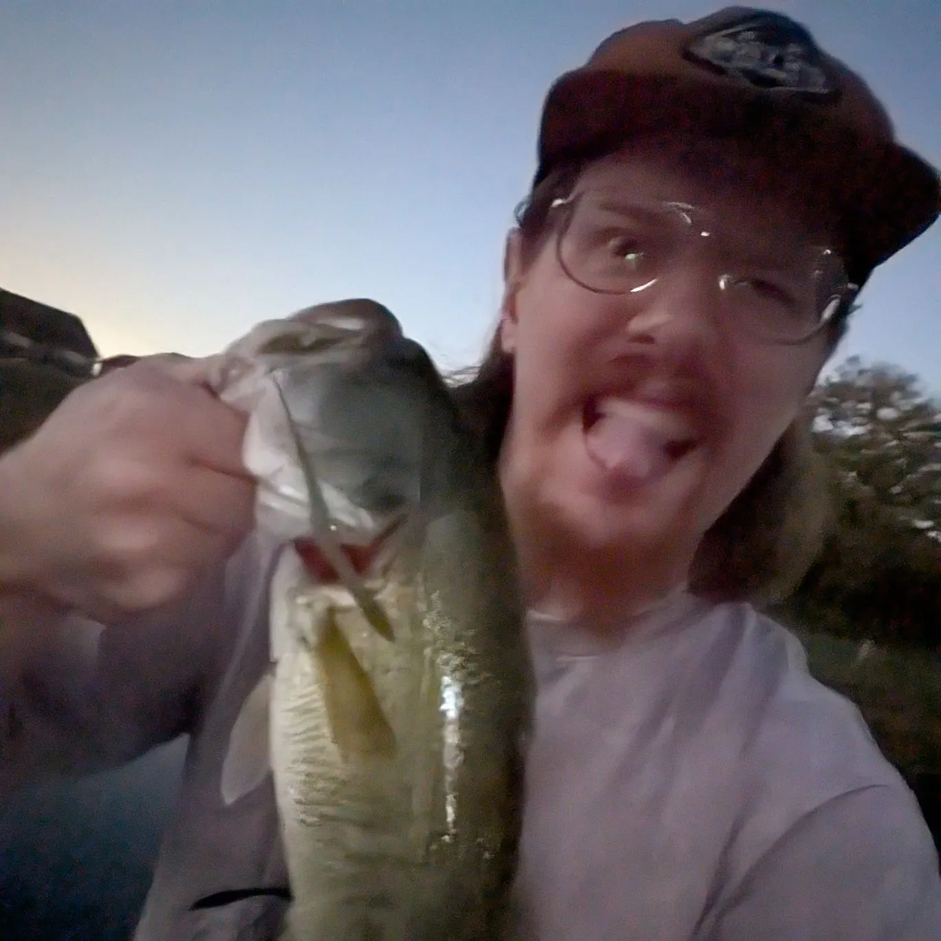 Largemouth bass caught on Fishbrain