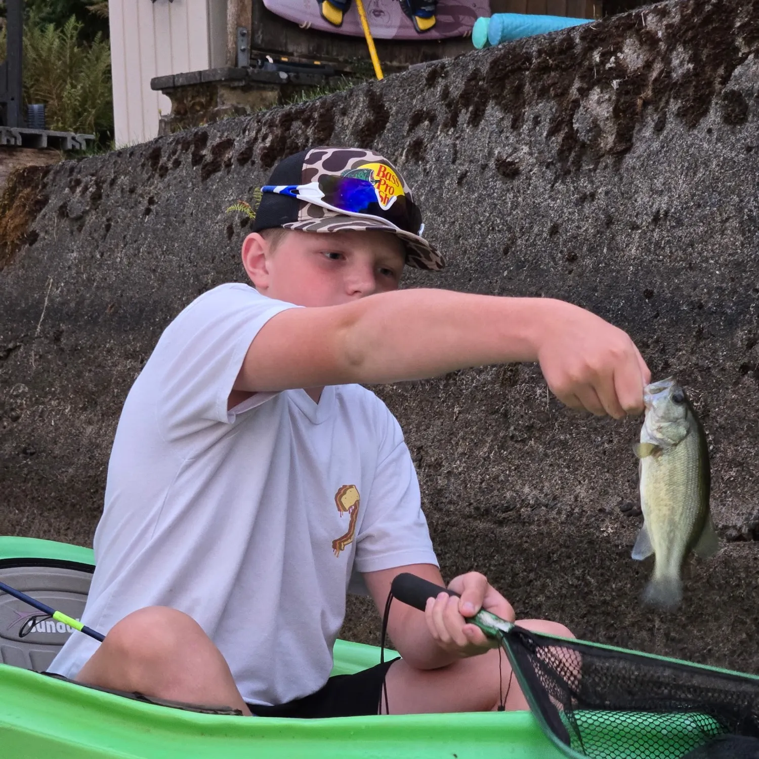 Largemouth bass caught on Fishbrain