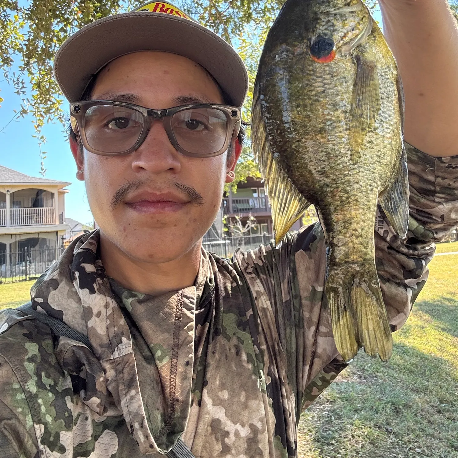 Redear sunfish caught on Fishbrain
