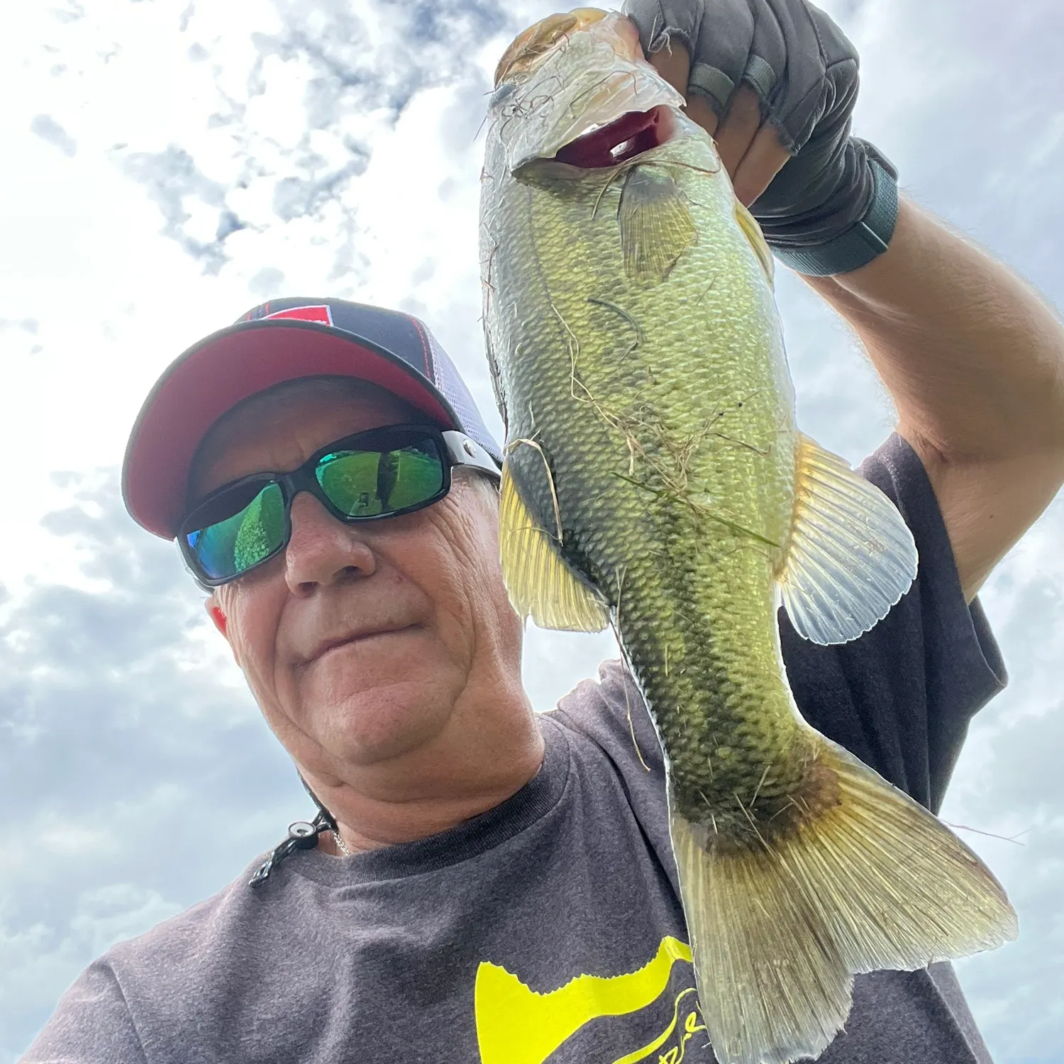Largemouth bass caught on Fishbrain