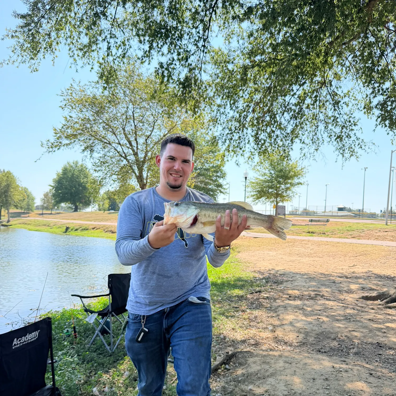 Largemouth bass caught on Fishbrain