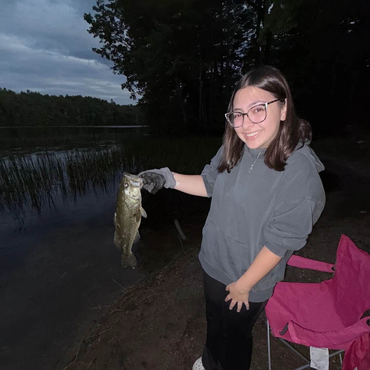 Largemouth bass caught on Fishbrain