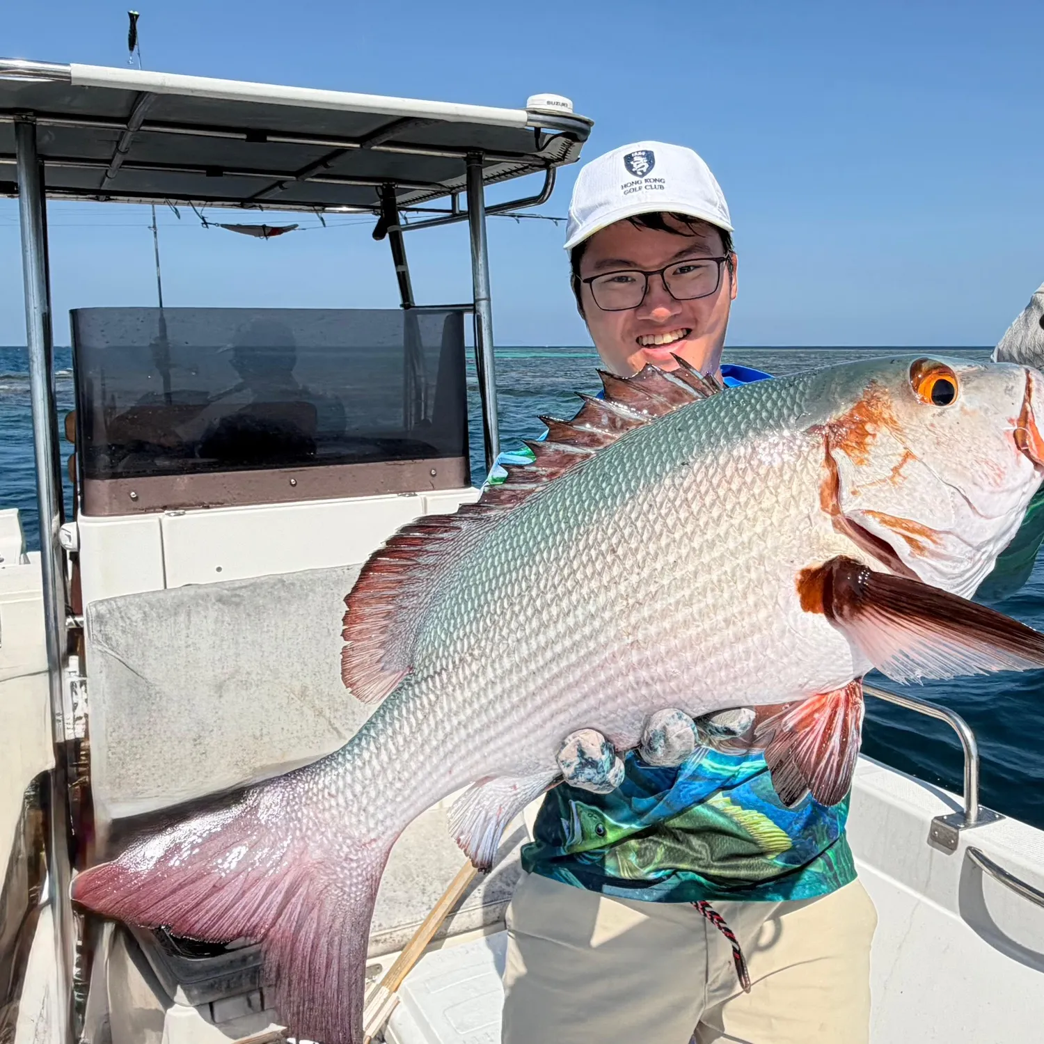 Two-spot red snapper caught on Fishbrain