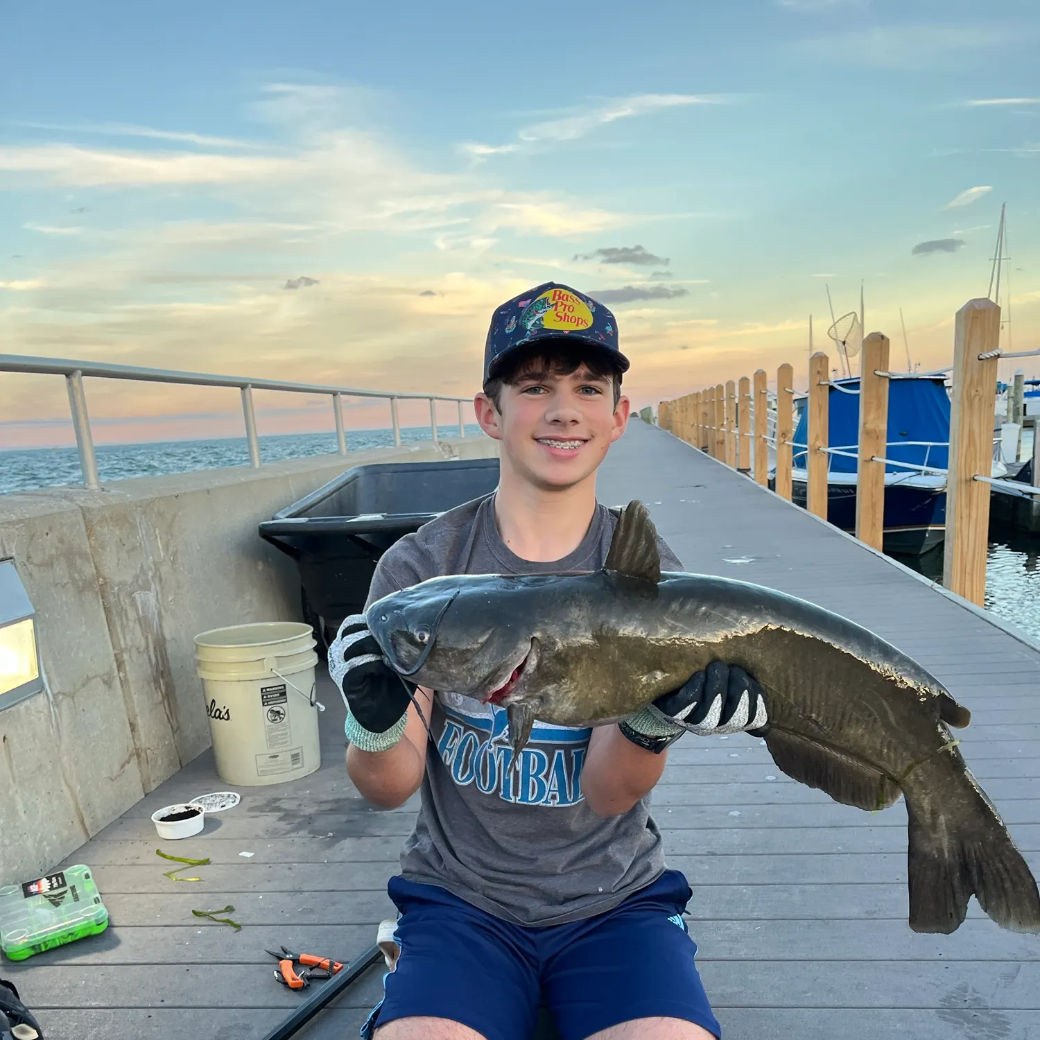 Channel catfish caught on Fishbrain