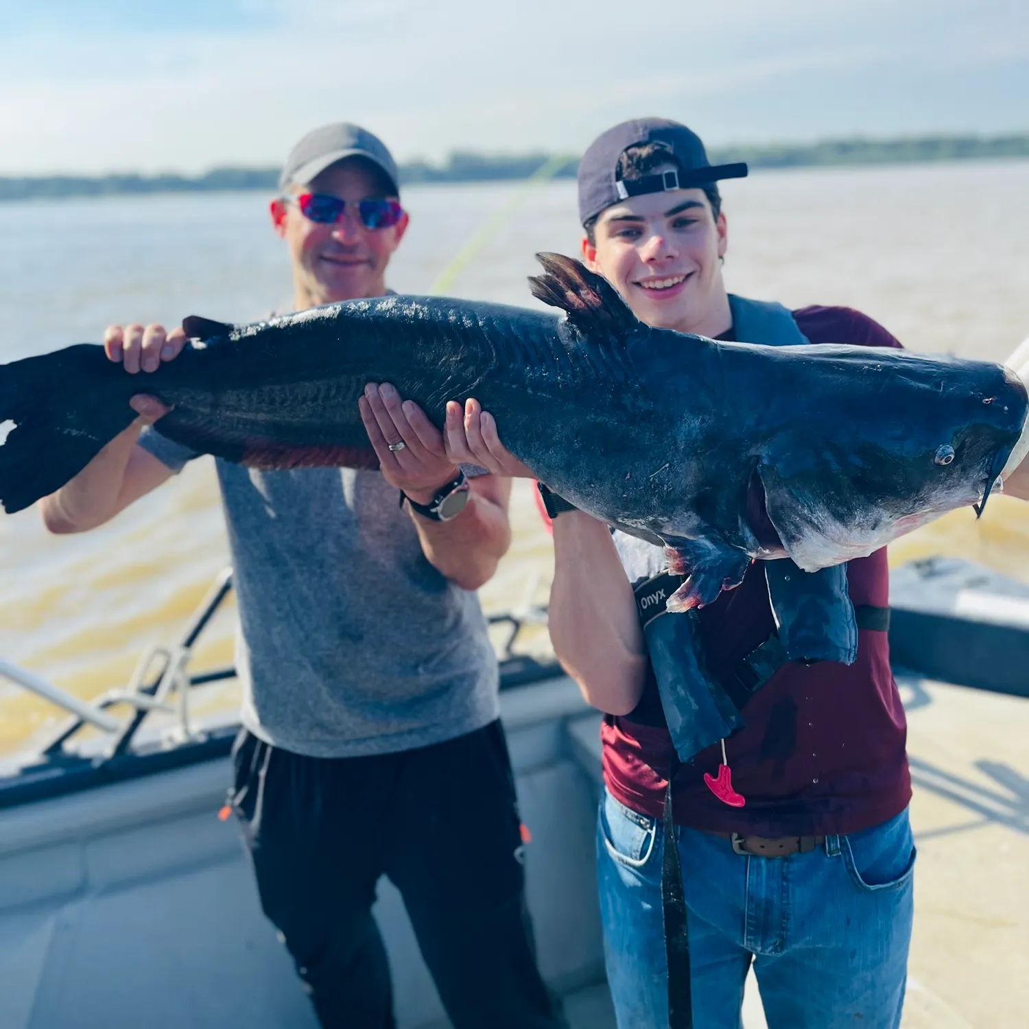 Blue catfish caught on Fishbrain