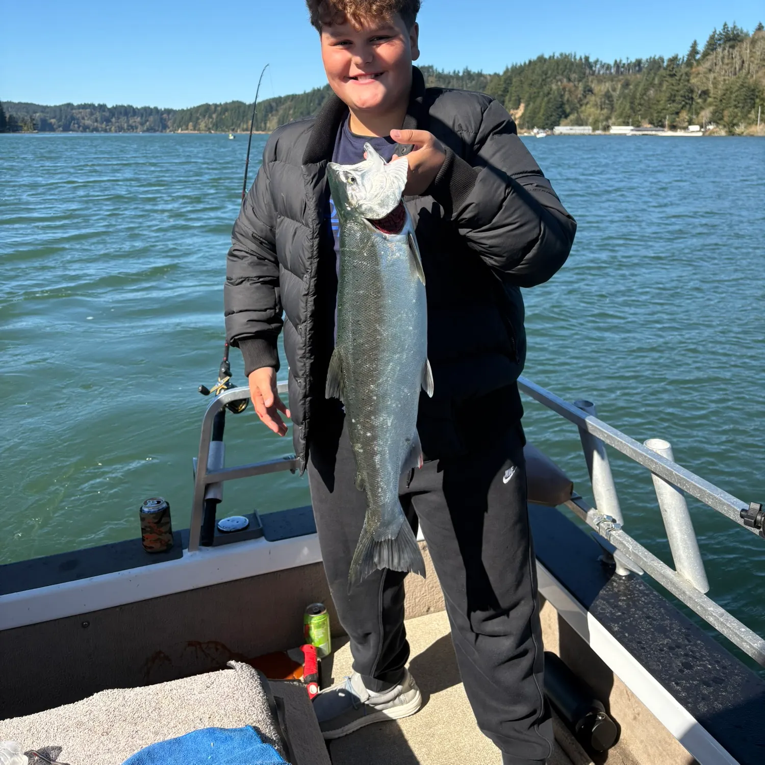 Coho salmon caught on Fishbrain