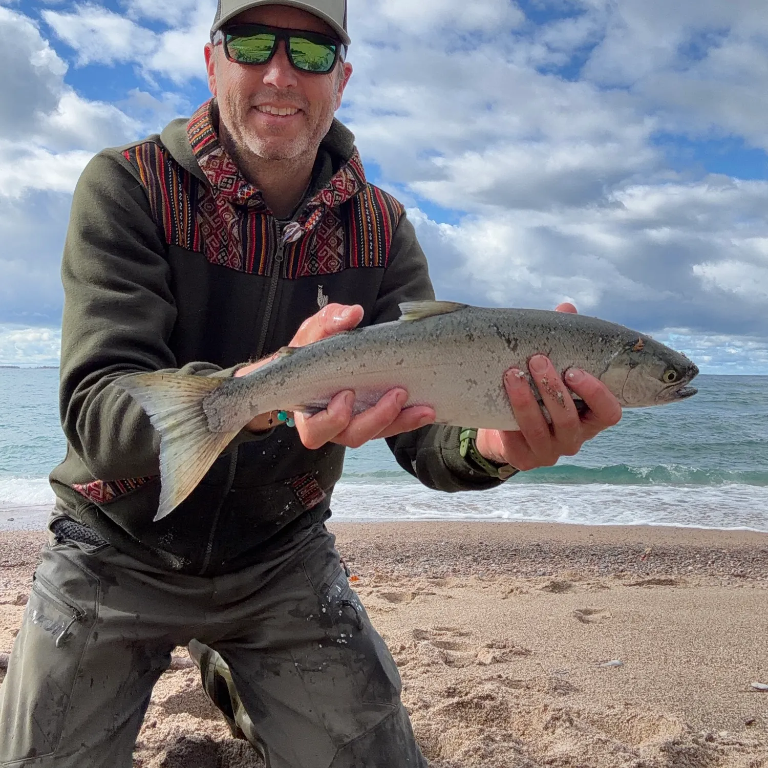 Coho salmon caught on Fishbrain