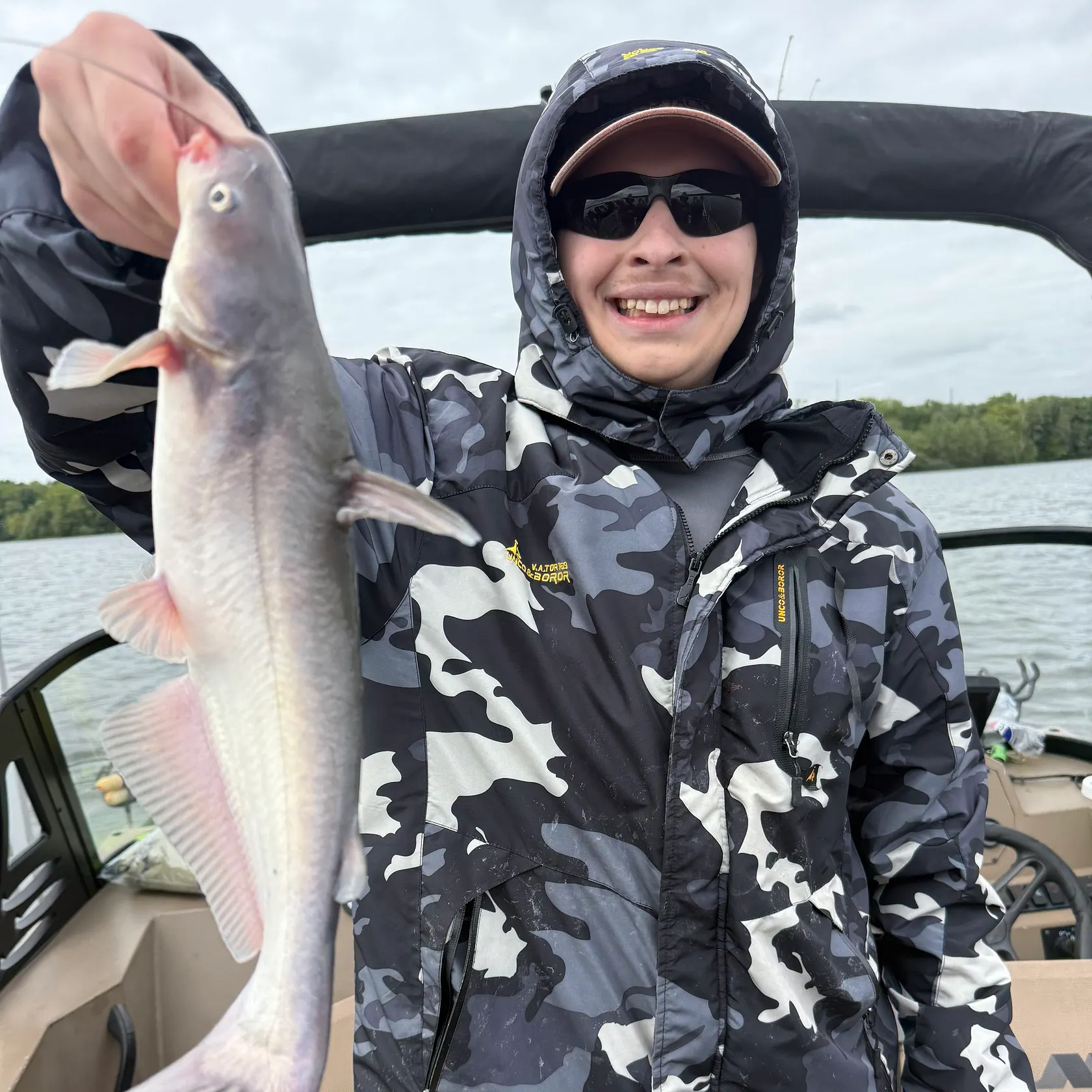 Blue catfish caught on Fishbrain