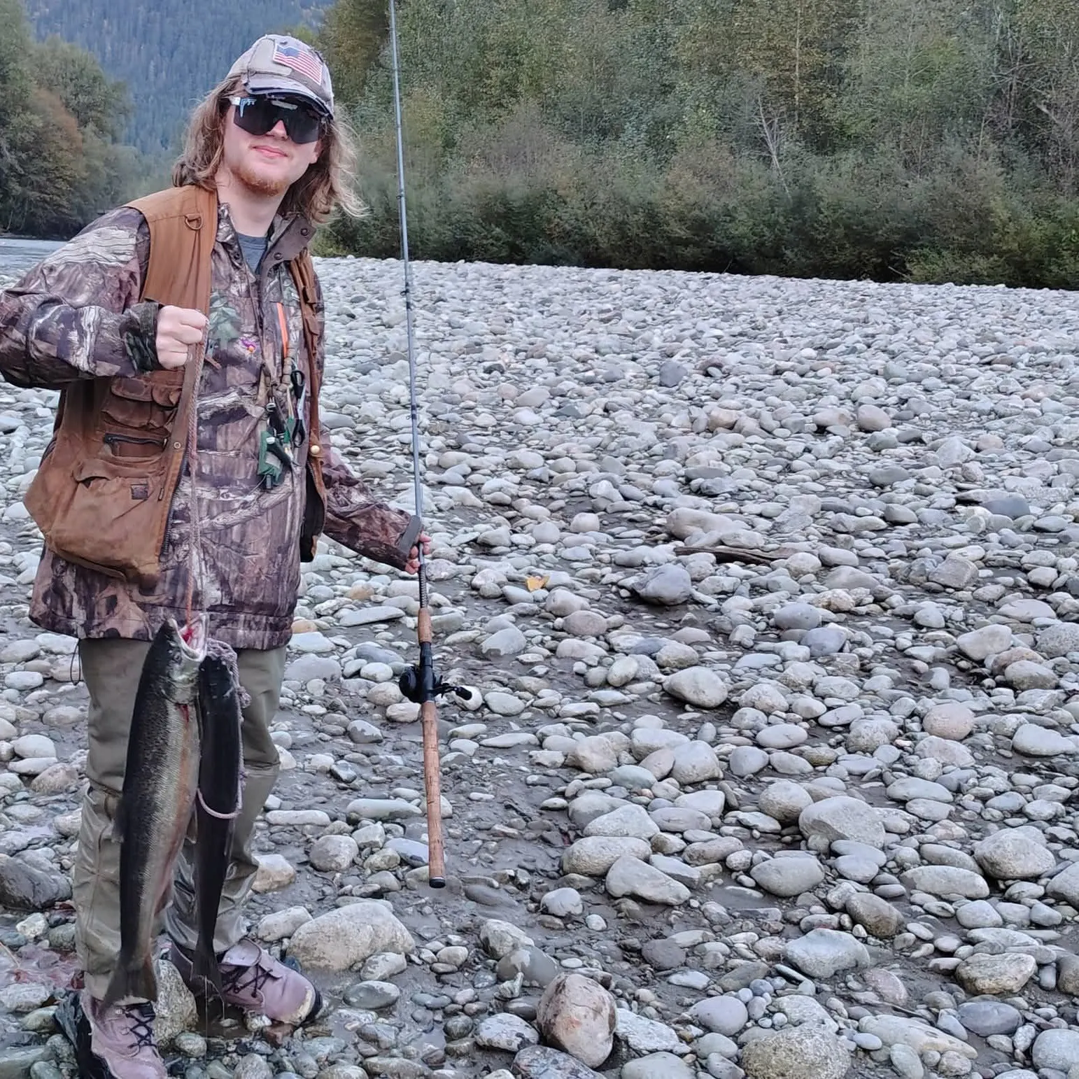 Coho salmon caught on Fishbrain