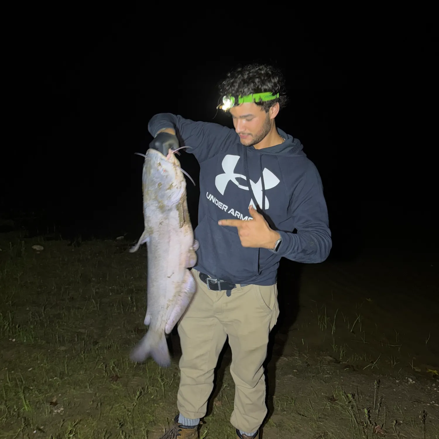 Blue catfish caught on Fishbrain
