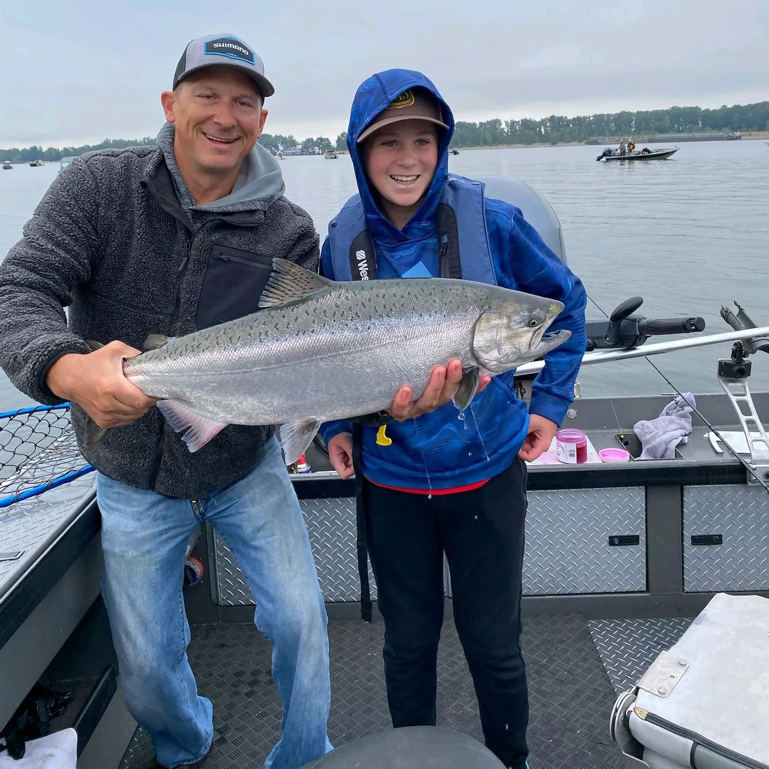 Coho salmon caught on Fishbrain