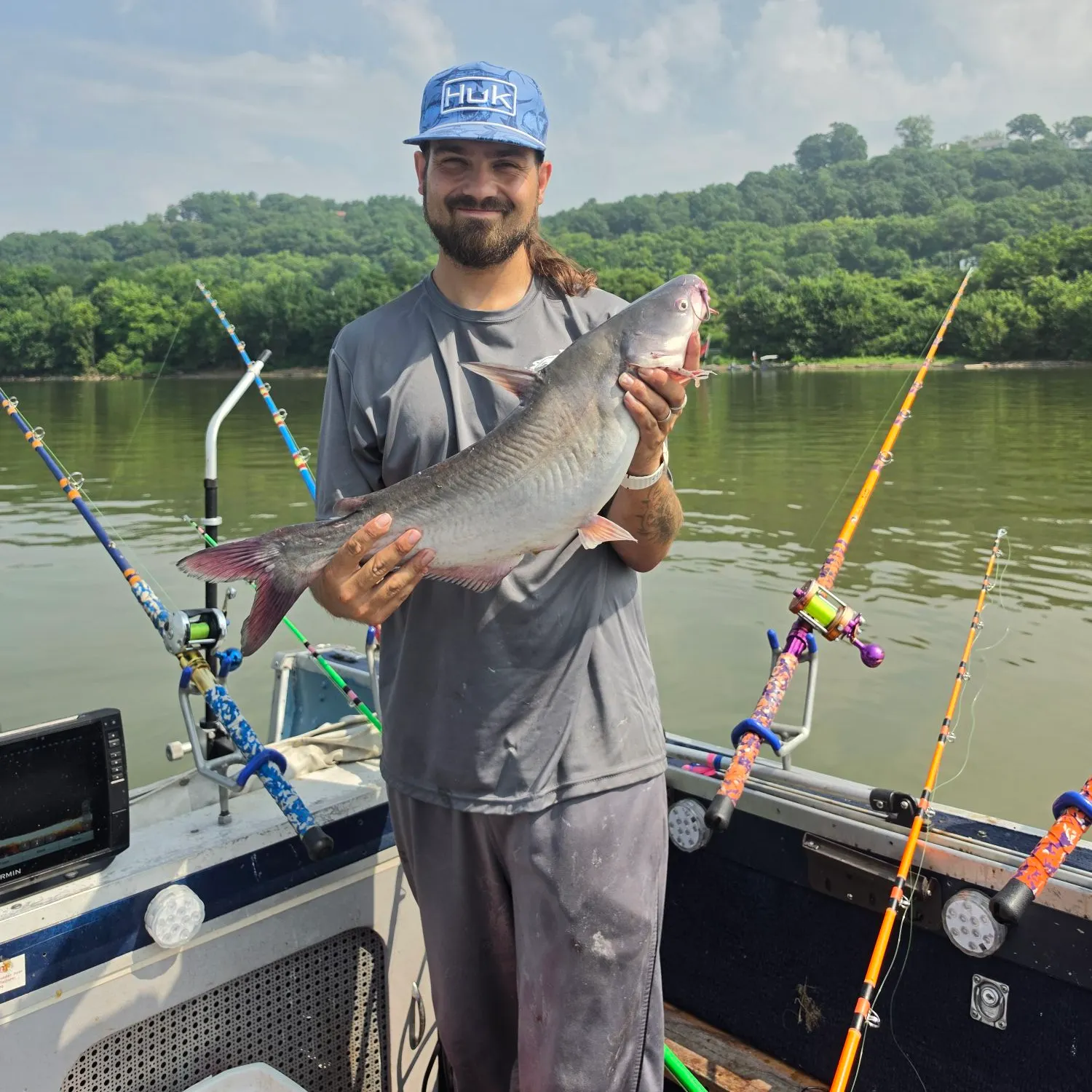 Blue catfish caught on Fishbrain