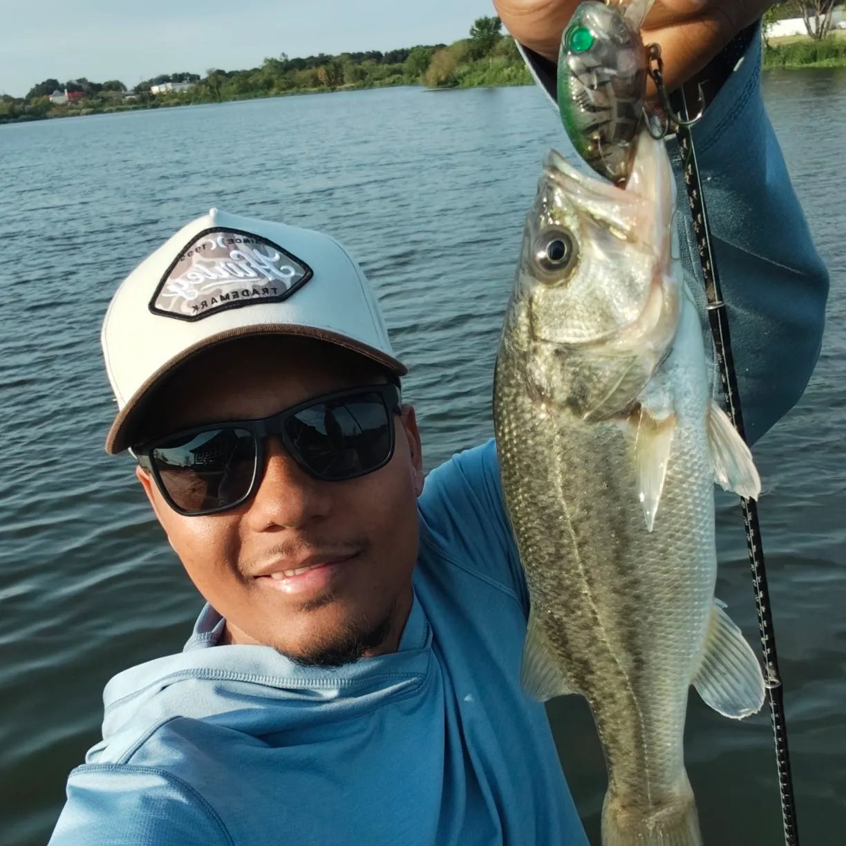 Largemouth bass caught on Fishbrain
