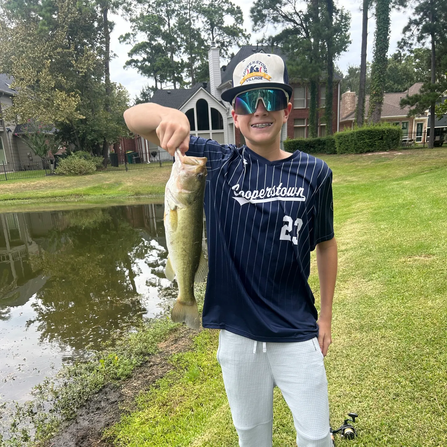 Largemouth bass caught on Fishbrain